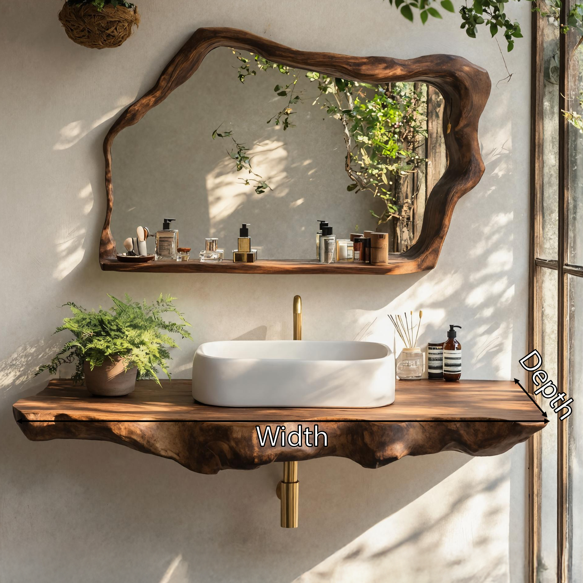 Rustic Wood Vanity For Elegant Bathroom Decor SILDTTRBAS019