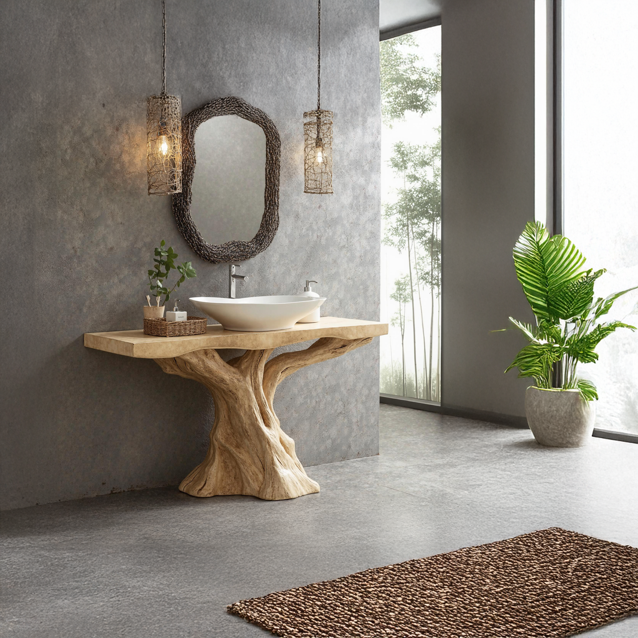 Mid-Century Wood Bathroom Vanity For Stylish Retro Bathrooms SILDTBRV144