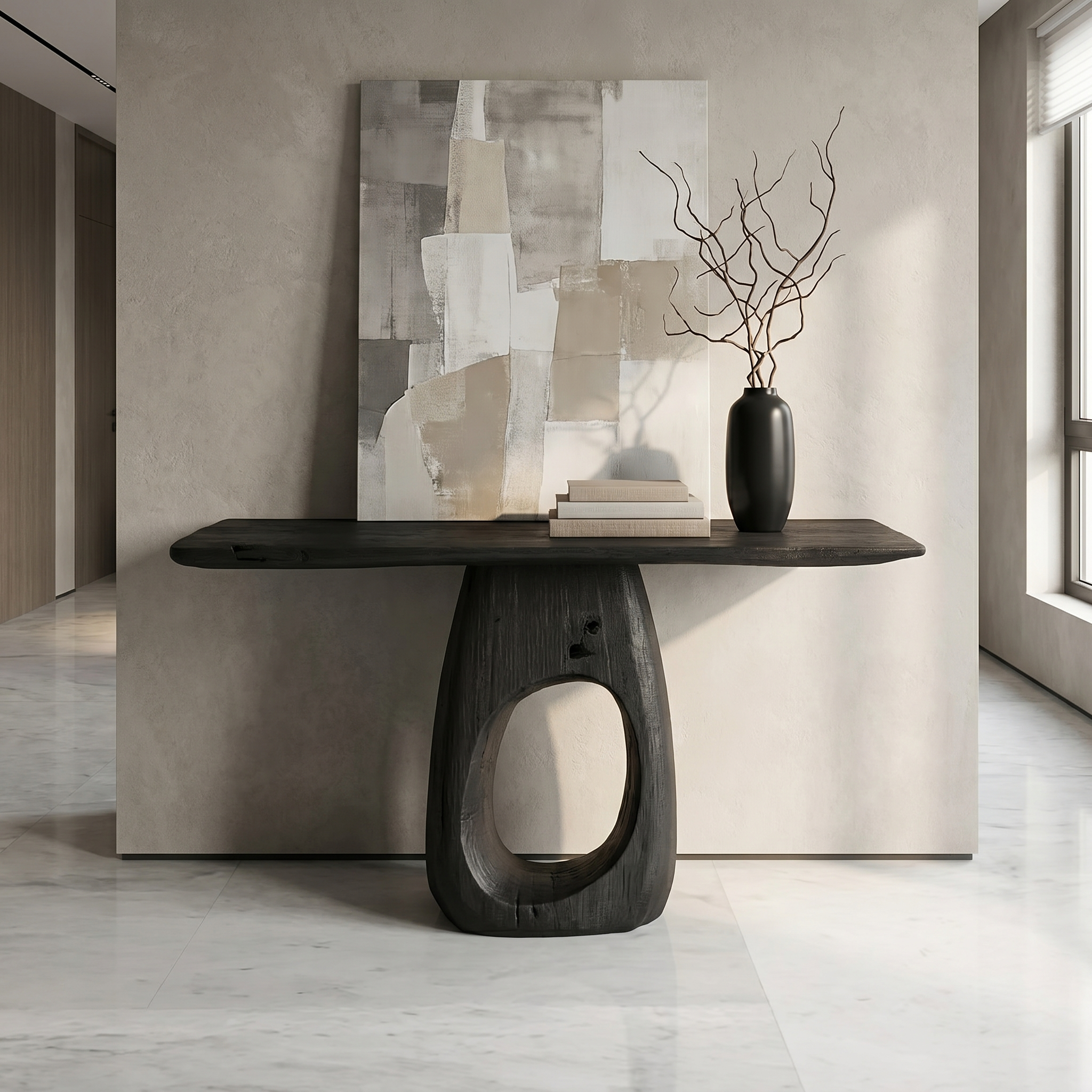 Artisan Organic Console Table Living Room And Hallway SINLSACS427
