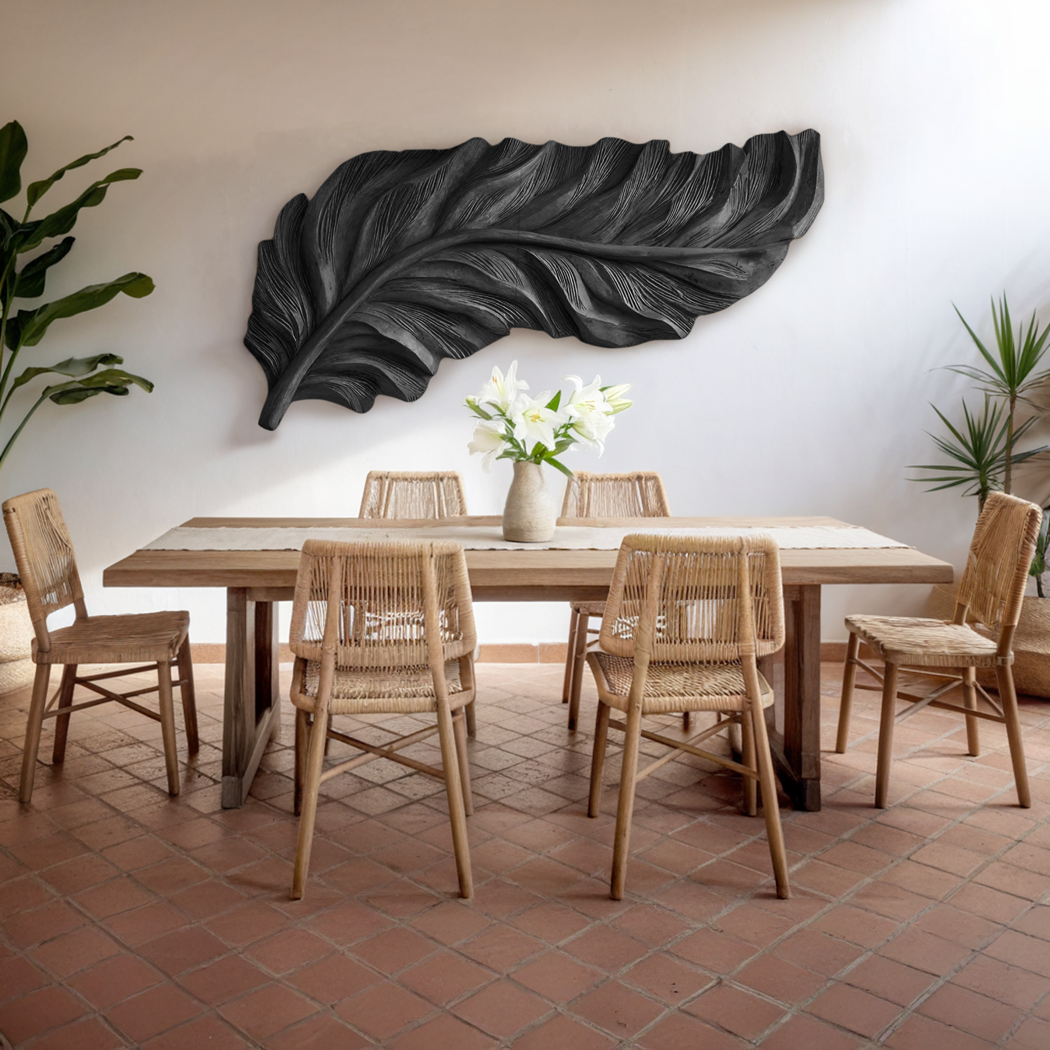 Organic Feather Wall Art Nature Inspired For Home Decor RTTHHNWA098