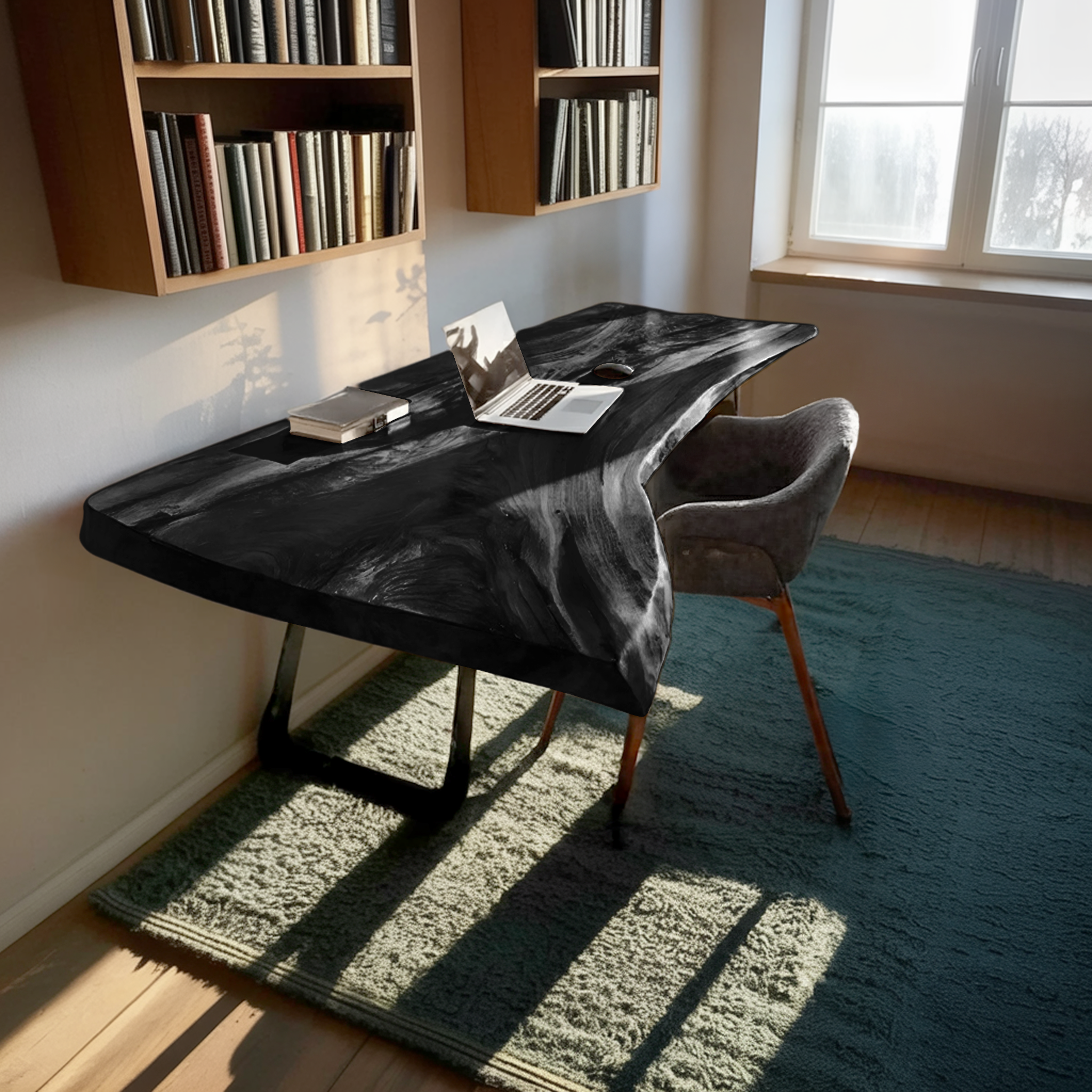 Farmhouse Handmade Live Edge Desk For Interior SILDTTNDE018
