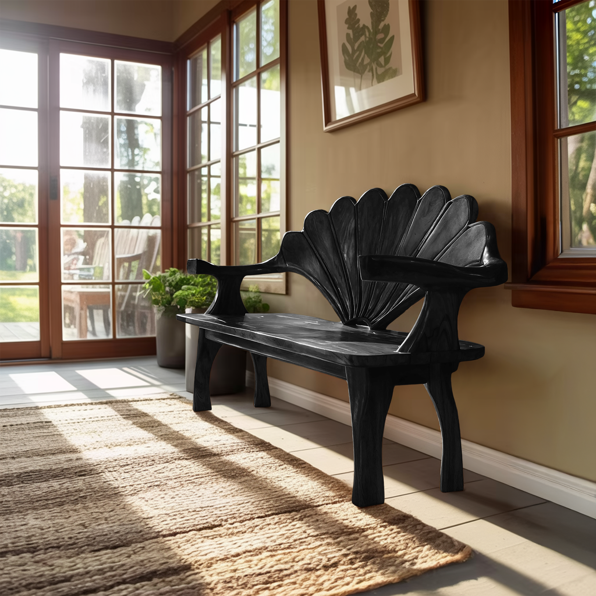 Live Edge Wooden Bench For Entryway Interior Styling SILDTTRBEN035