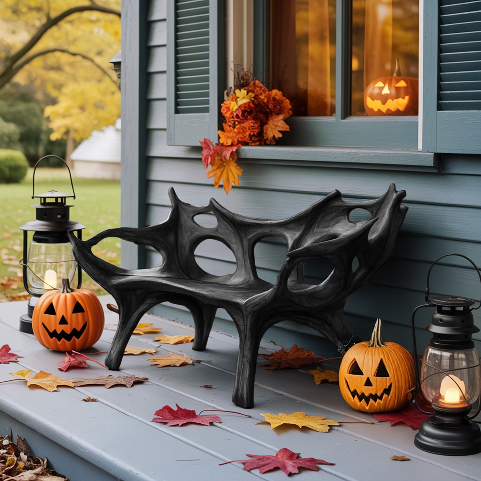 Mid Century Halloween Patio Chair For Unique Halloween Home Decor SILDTTNHOB004
