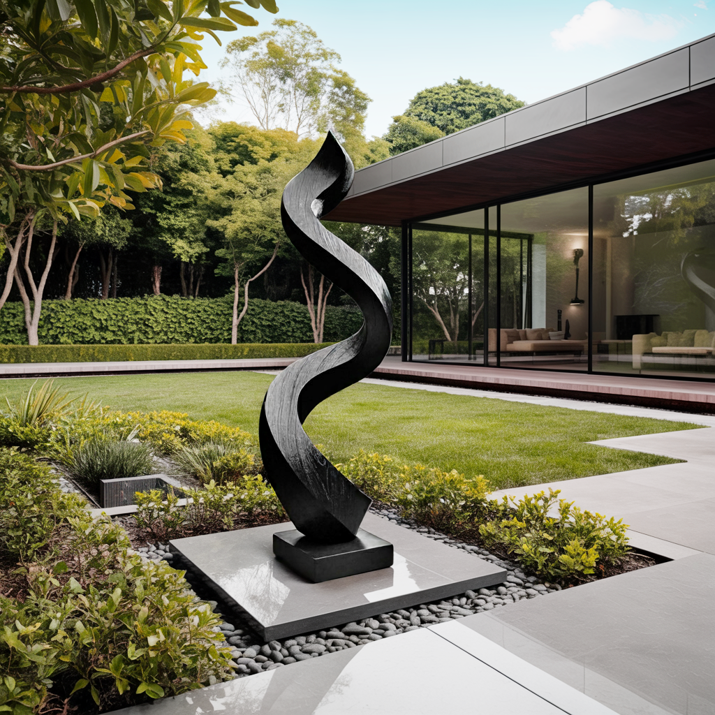 Mid Century Abstract Sculpture For Garden Wall Feature SILDTTNAS013
