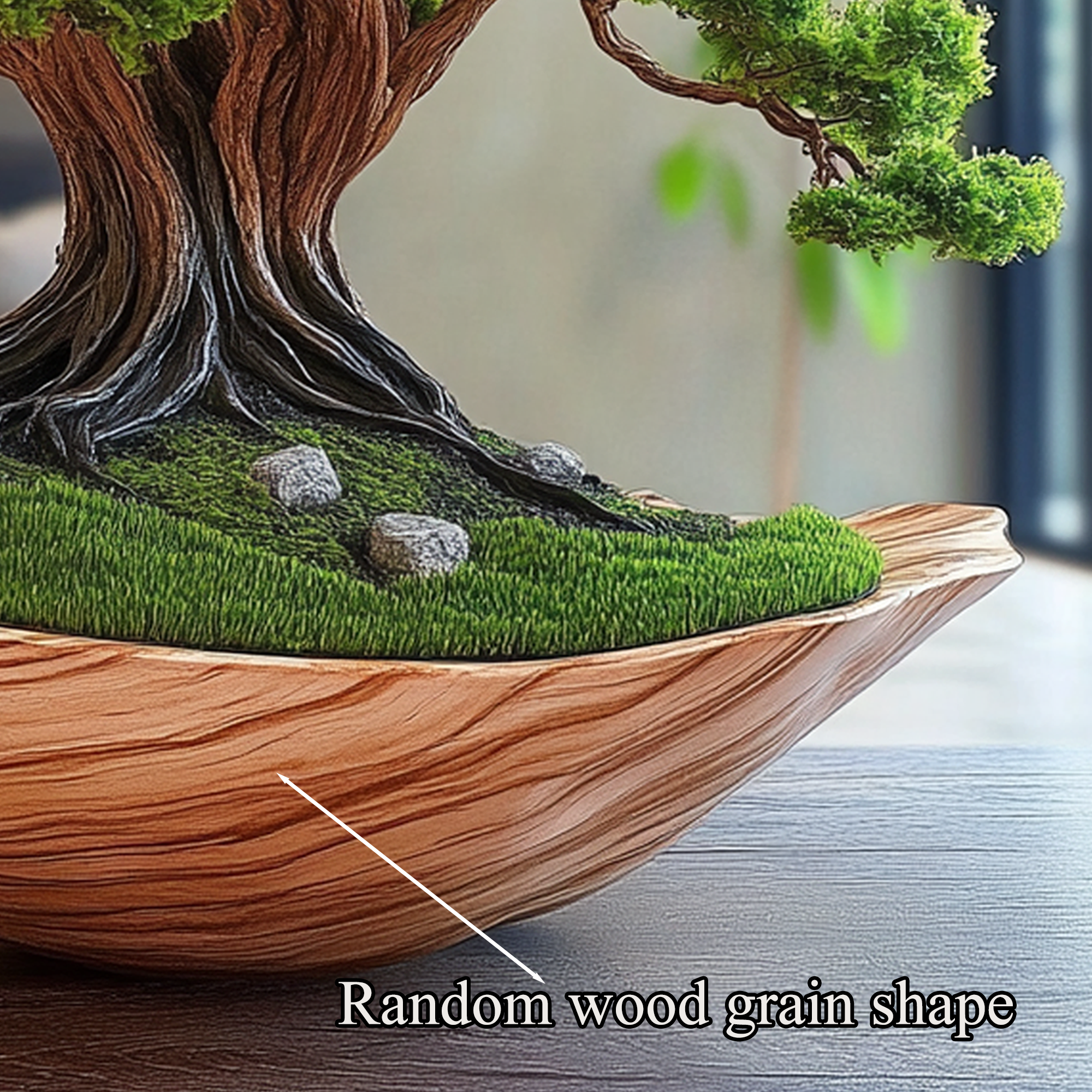 Driftwood Bonsai Tree Bonsai Driftwood Preserved Moss SINLBD007