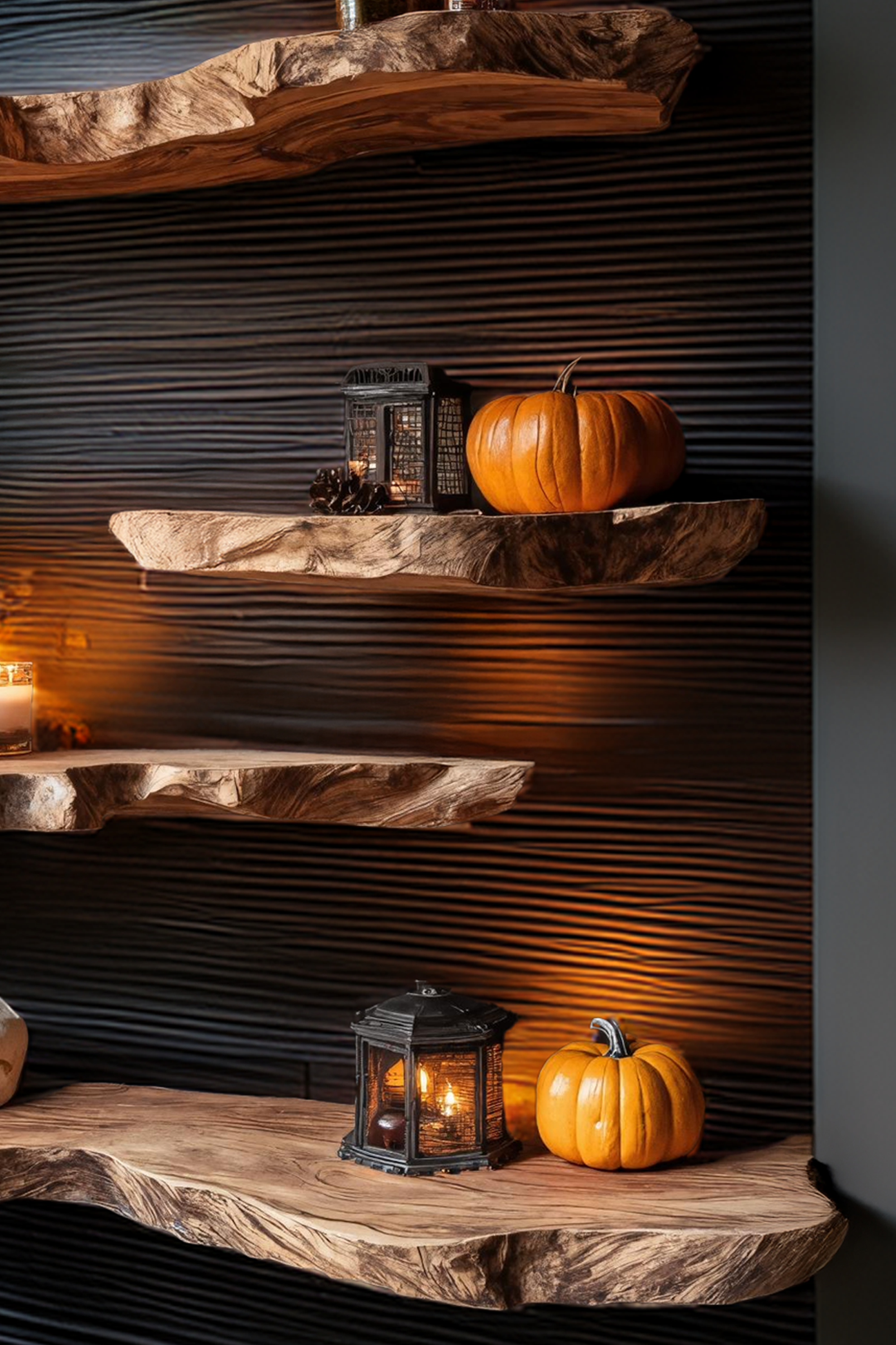 Rustic Wooden Floating Shelf For Furniture Decor And Halloween Wall Storage SILDTTRHFL021
