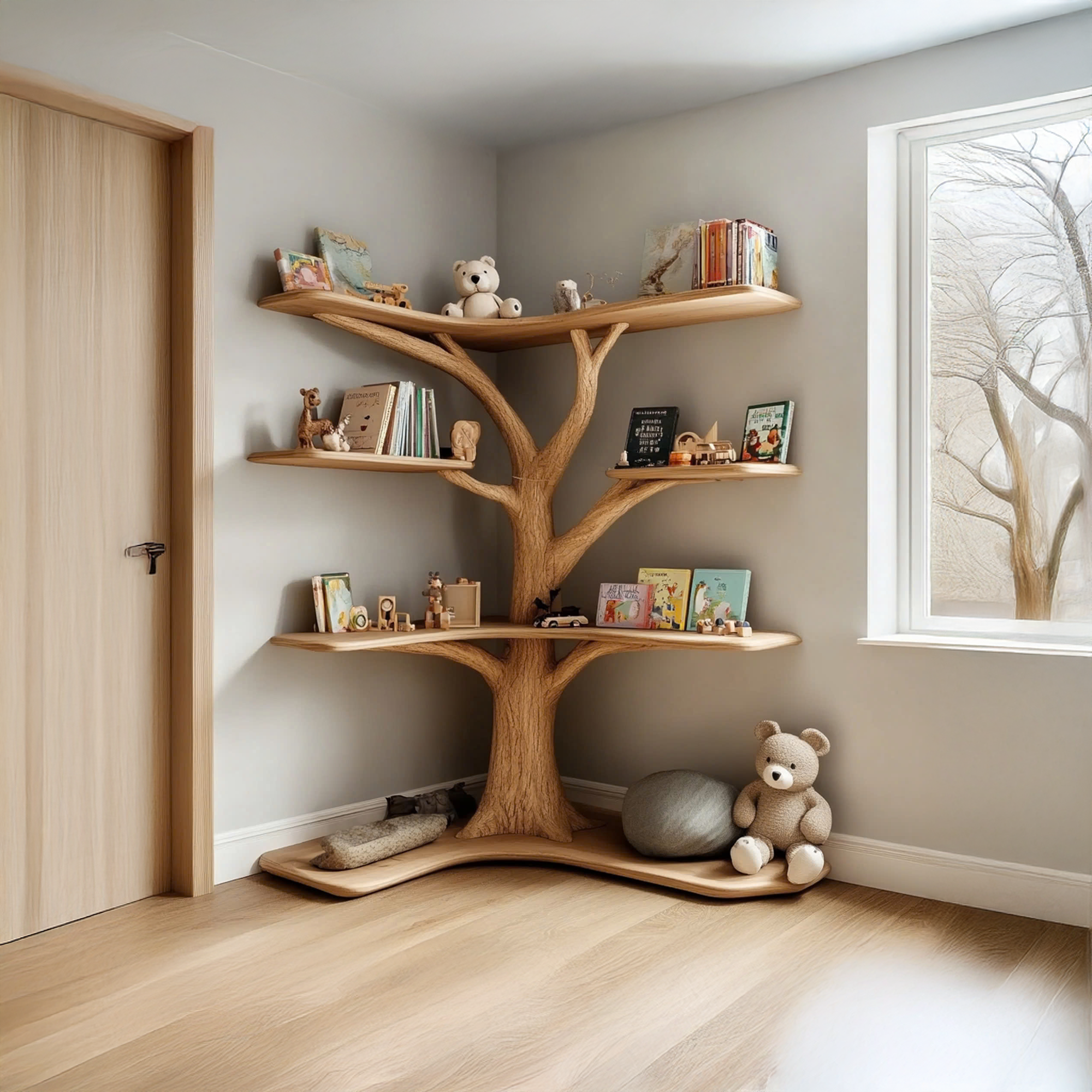 Kids Custom Tree Bookcase Decor Home Birthday Gift SINLTB157