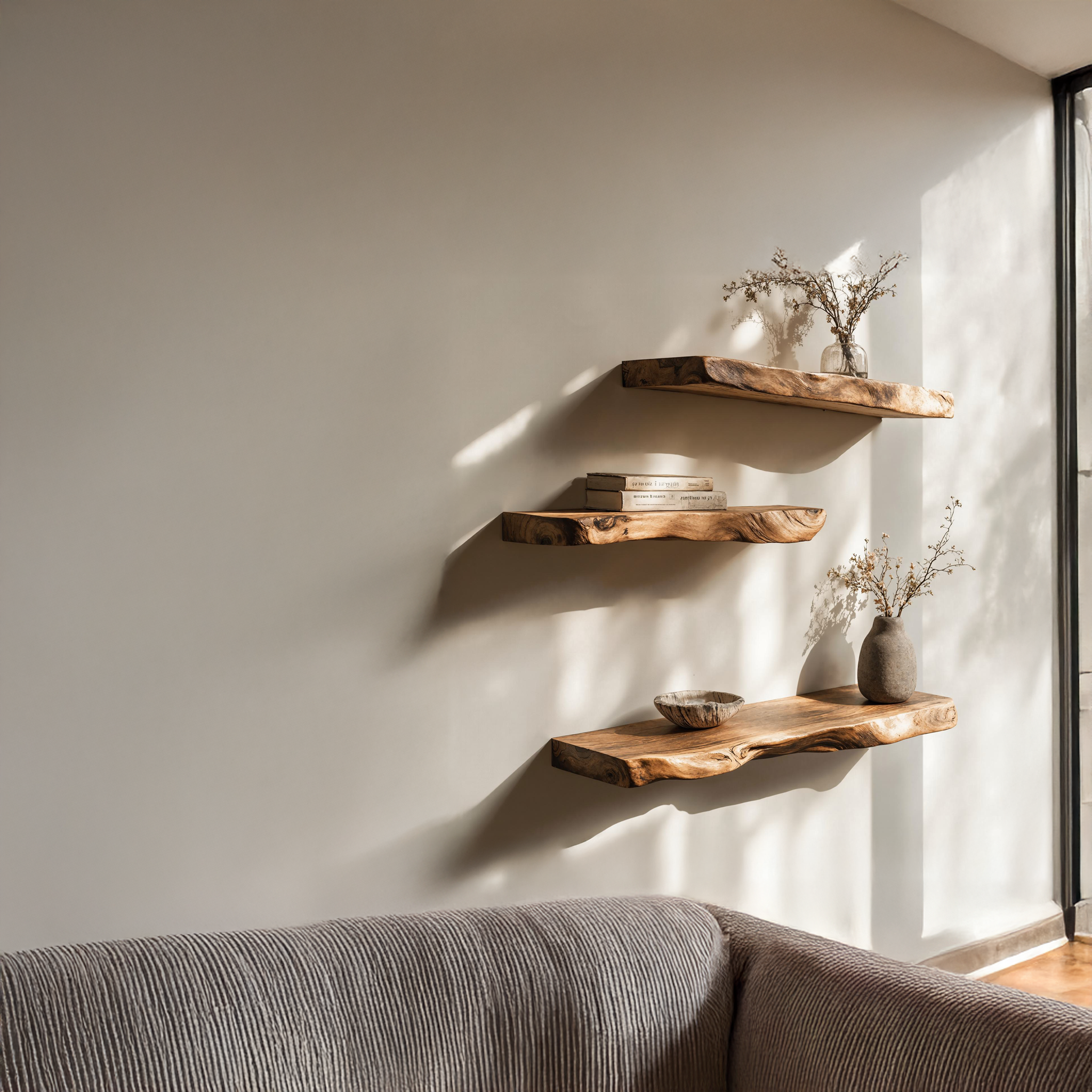 Rustic Farmhouse Wooden Floating Shelf For Bedroom SILDTFL129