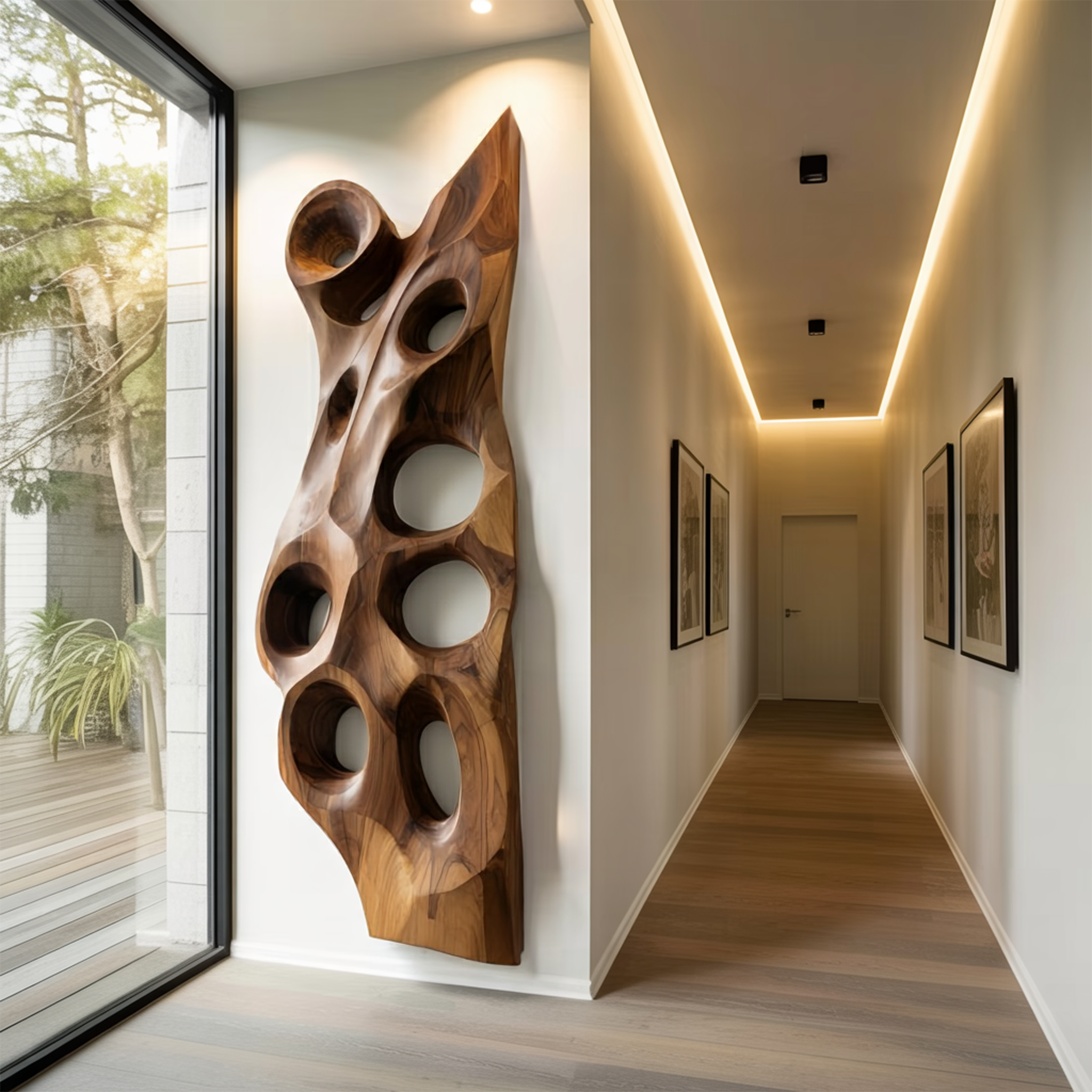 Organic Sculptural Wall Art For Entryway SITHHNWA045