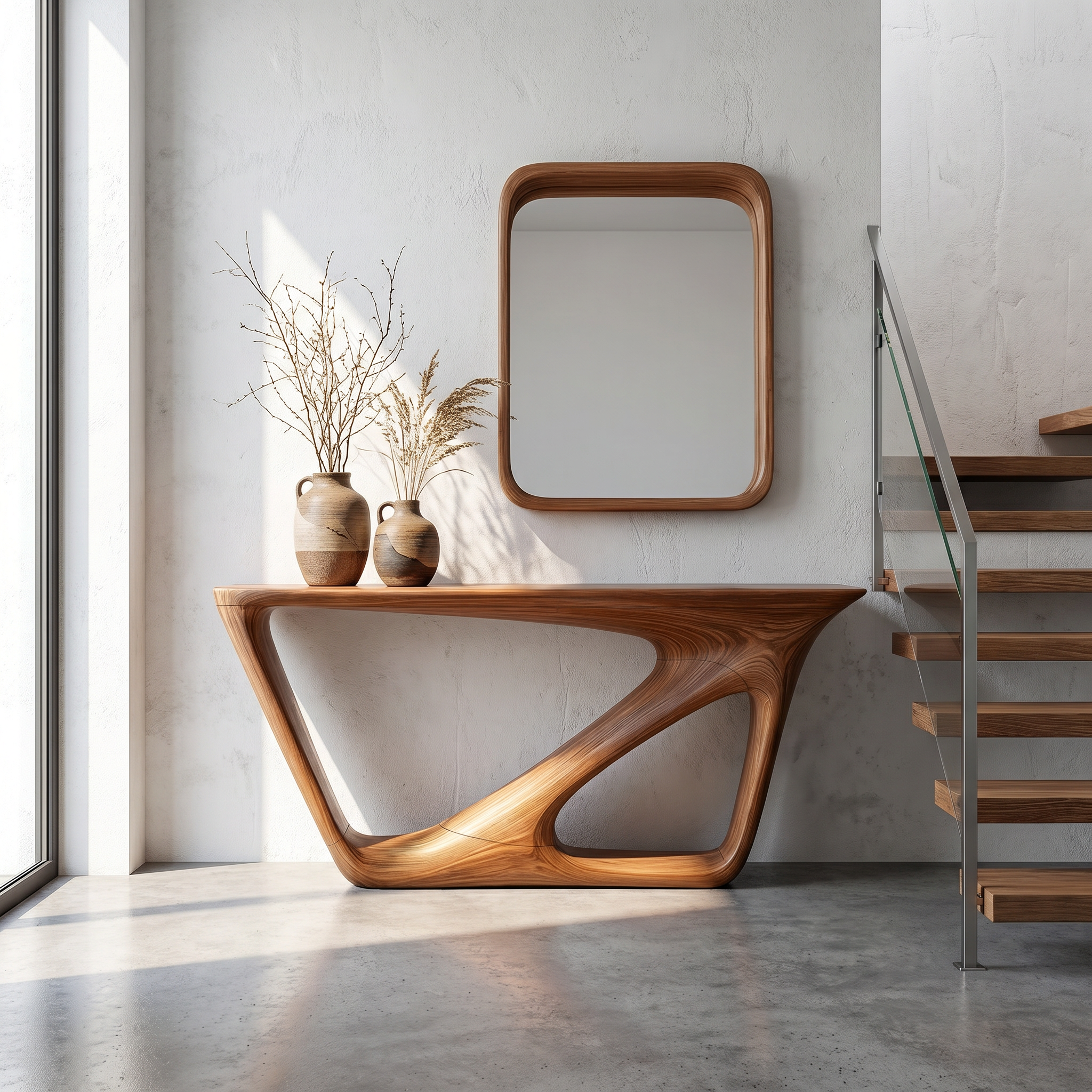 Mid Century Console Table Living Room Or Entryway SINLSACS145