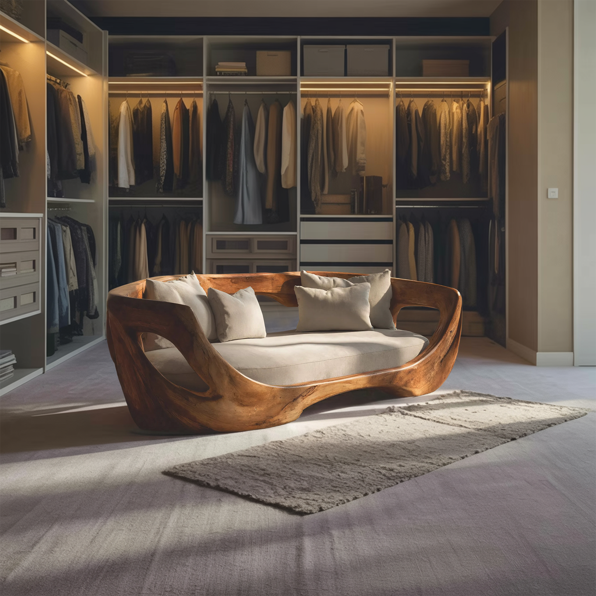 Modern Curved Sofa For Living Room Or Bedroom RTTHHNSFA004