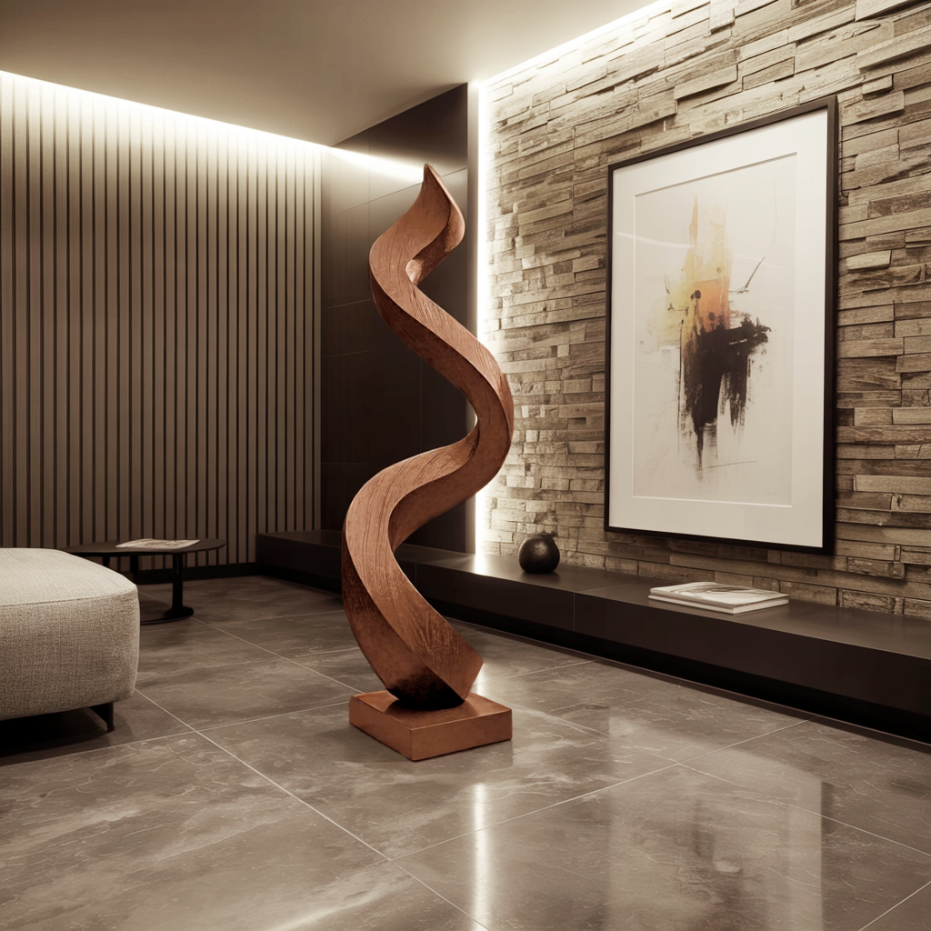 Mid Century Abstract Sculpture For Garden Wall Feature SILDTTNAS013