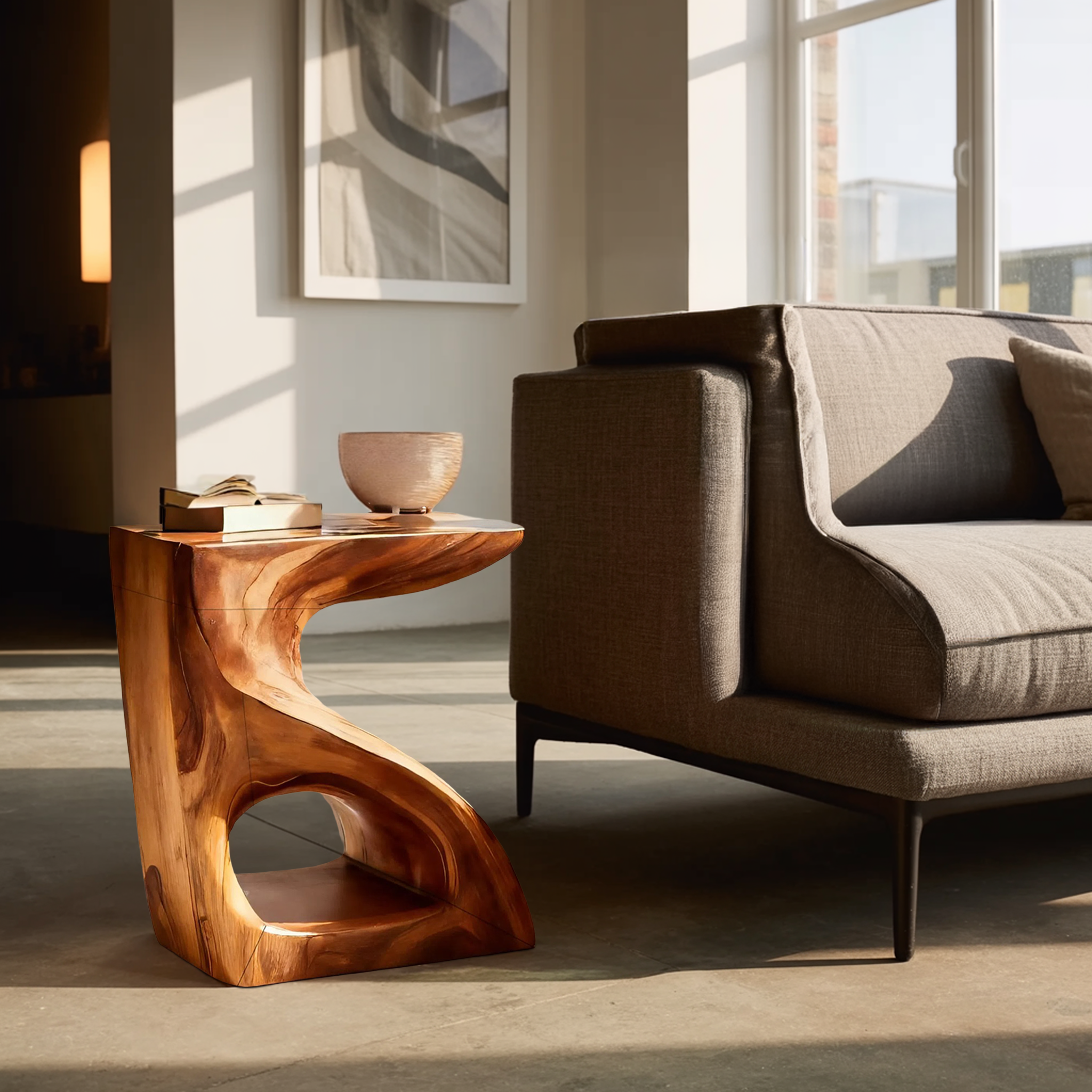 Modern Sculptural Side Table For Home Decor RTTHTTSTA032