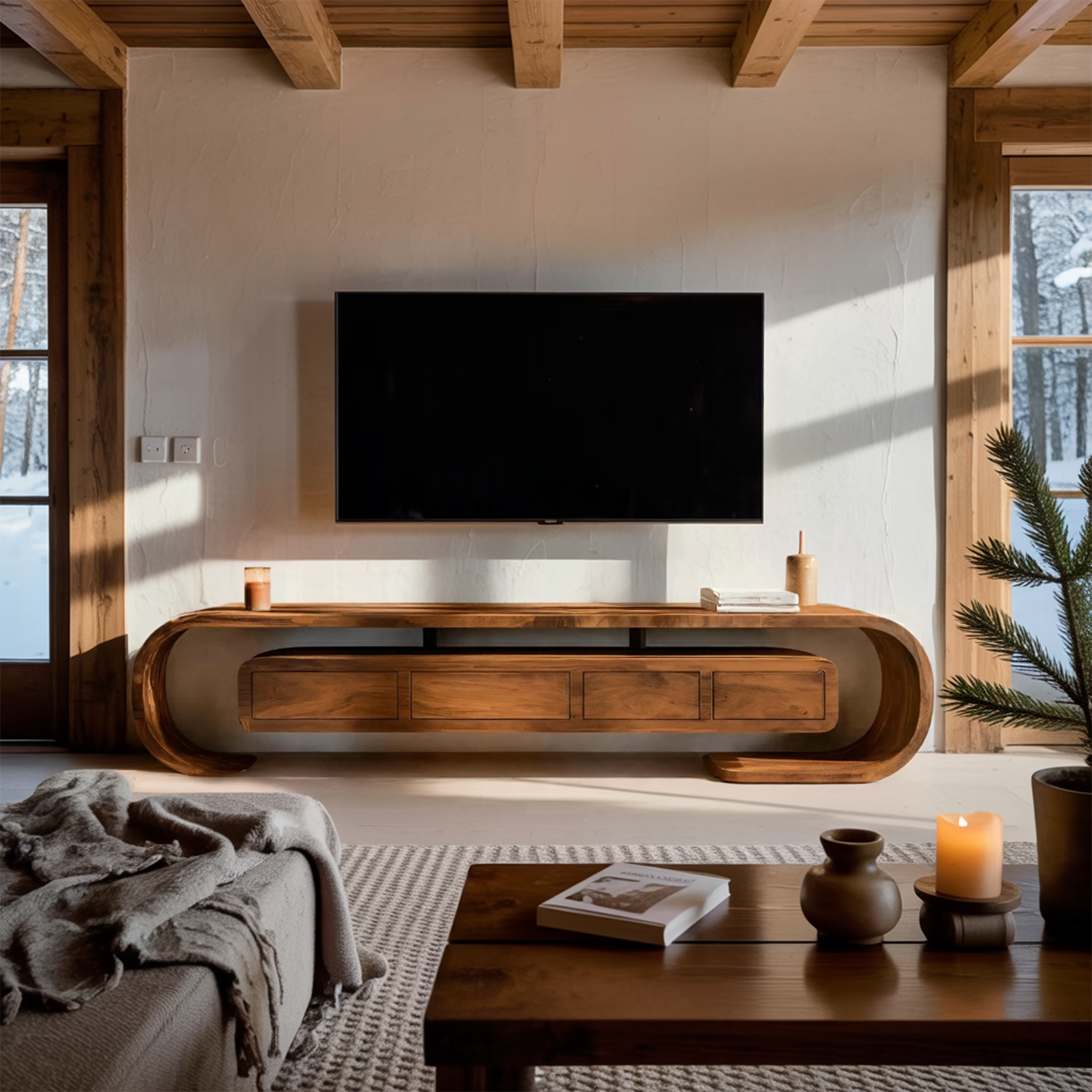 Modern TV Console For Modern Living Room Storage RTTHHNTVC066