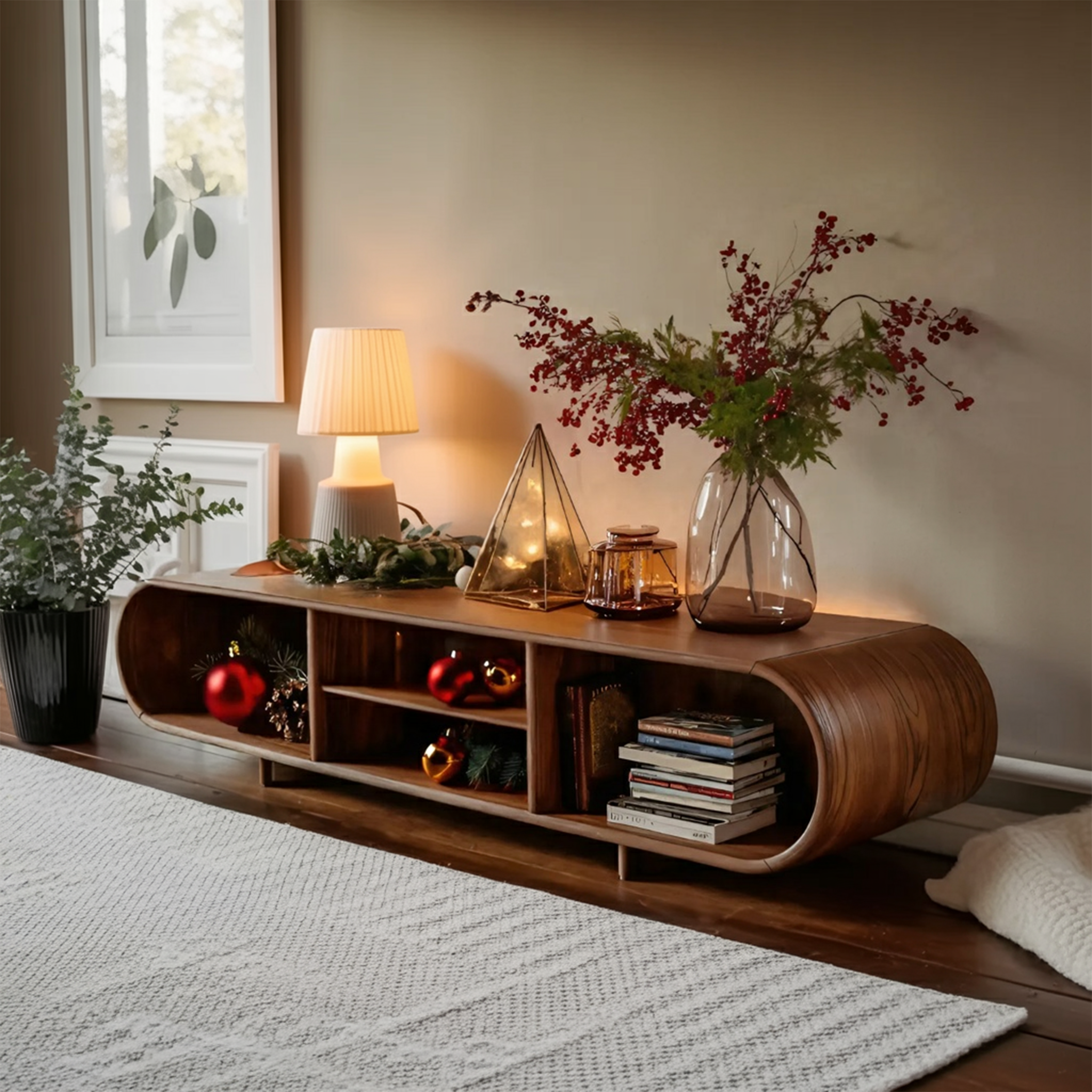 Modern Solid Wood End Table For Minimal Interior Design SILDTTNSTA001