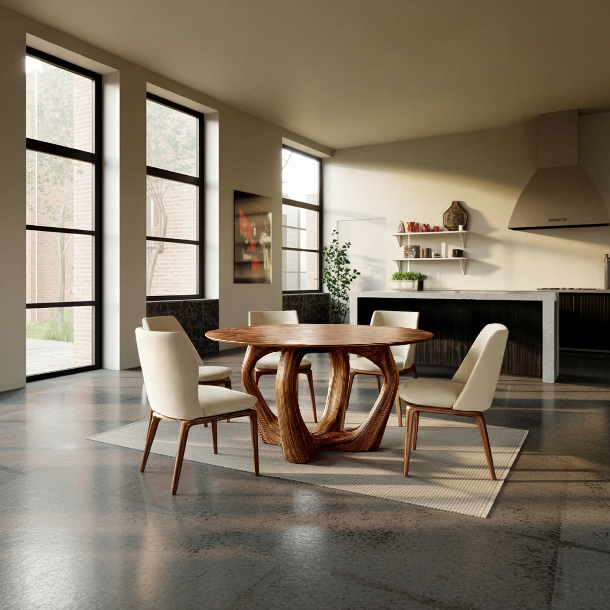 Elegant Round Dining Table For Minimalist Modern Interior RTTHTTDN023
