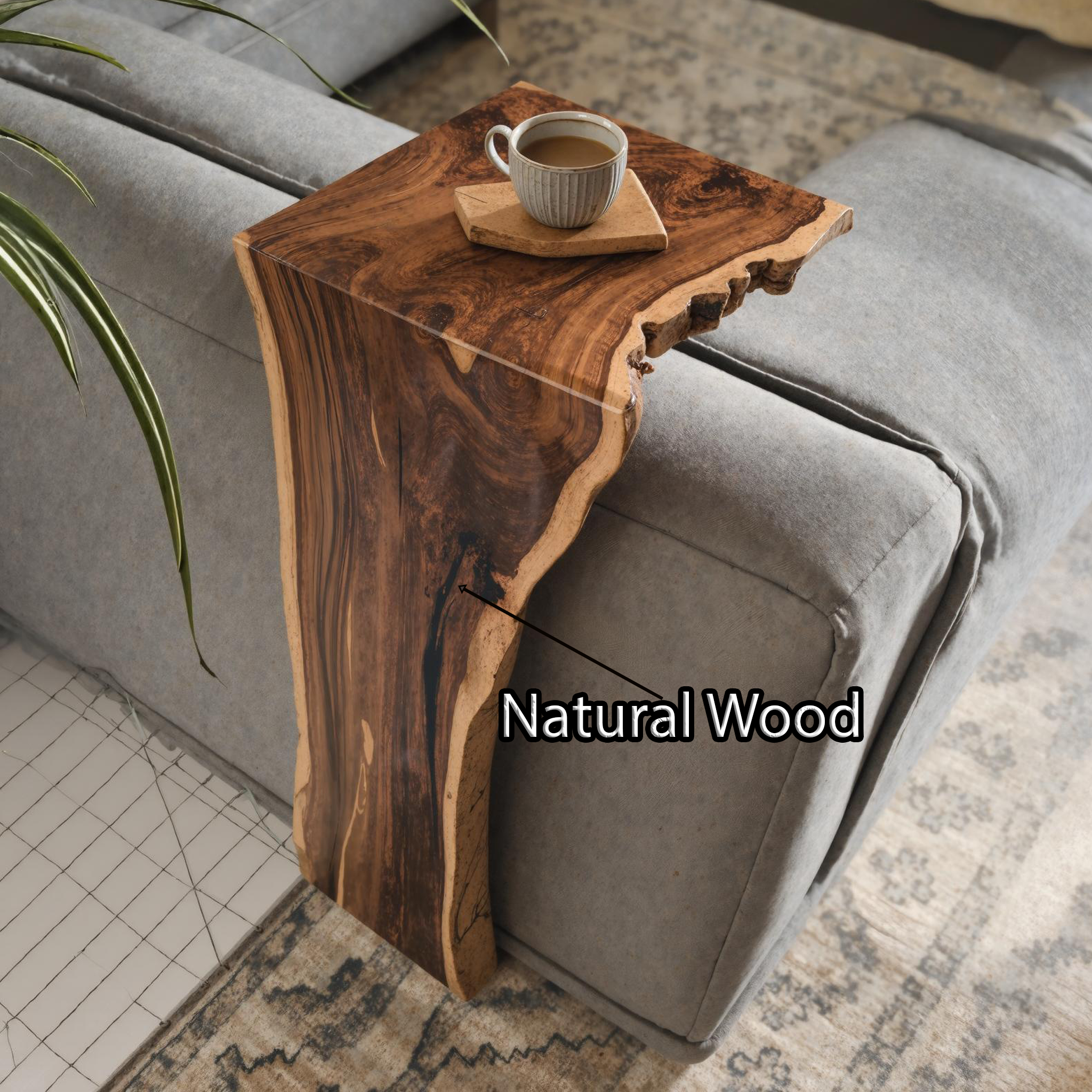 Farmhouse Sofa Armrest Table For Practical Storage And Style SILDTAR005