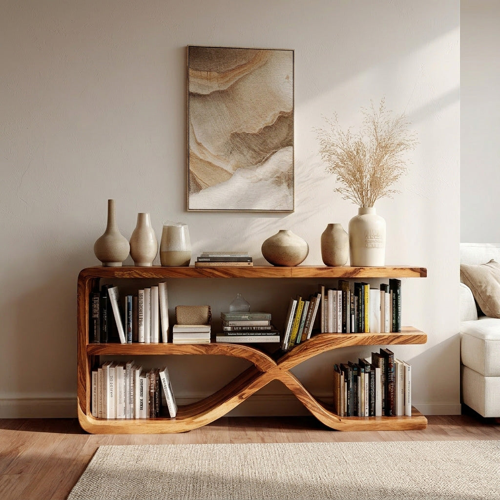 Modern Wooden Console Table For Living Room RTTHHNCS001