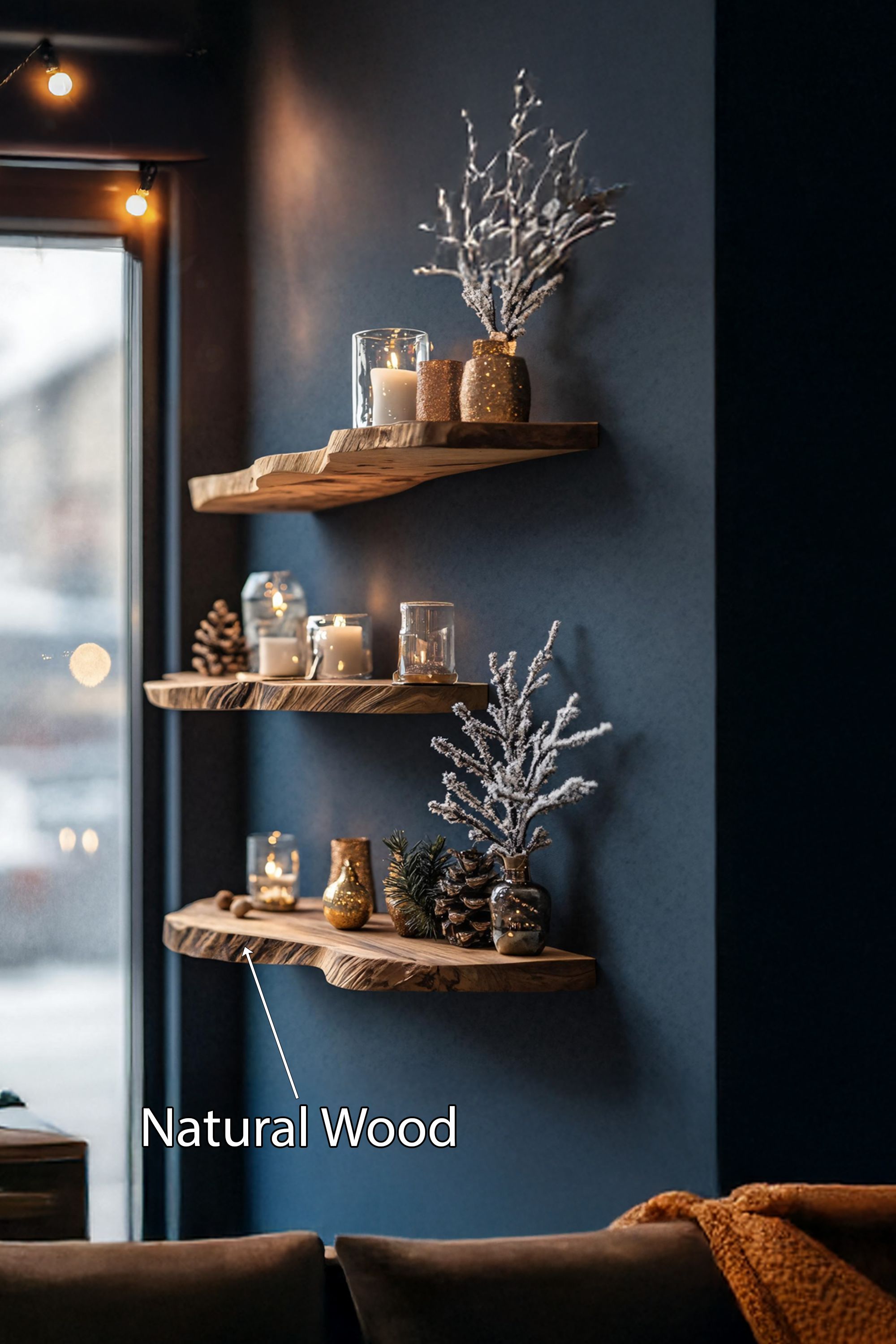 Modern Wooden Floating Shelf For Living Room Festive Furniture SILDTTNCFL004