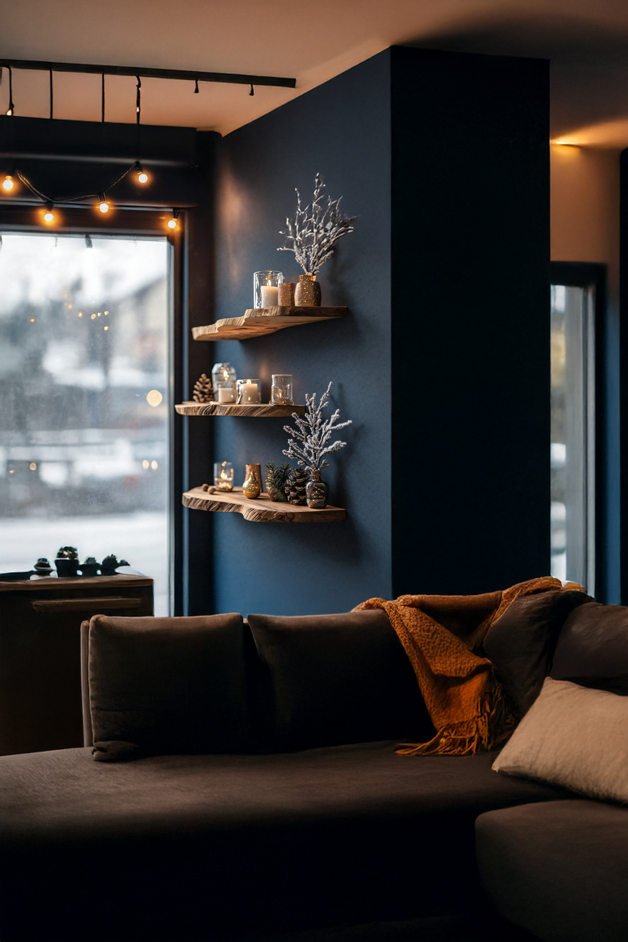 Modern Wooden Floating Shelf For Living Room Festive Furniture SILDTTNCFL004