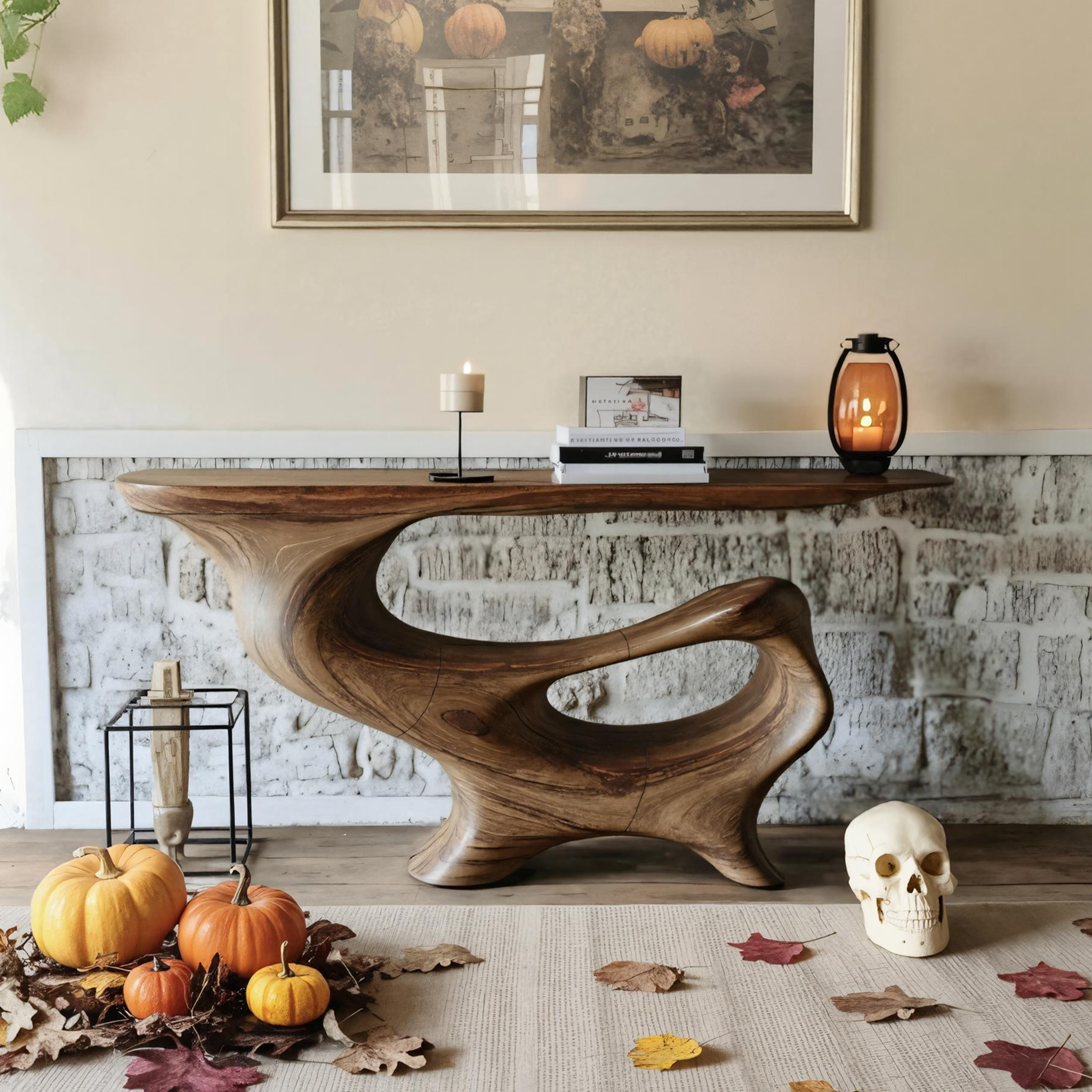 Mid Century Solid Wood Coffee Table For Entryway Design Halloween Furniture SILDTTNHCS010