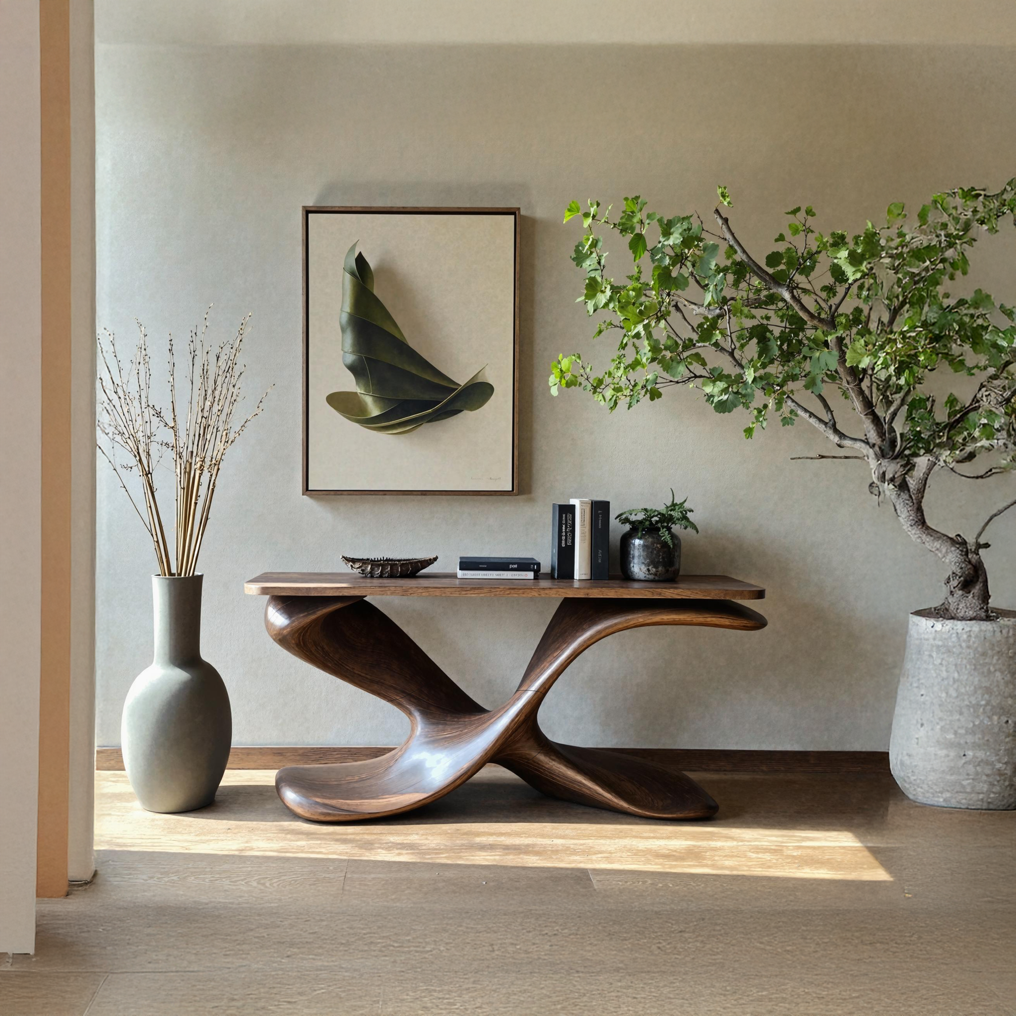 Mid Century Entryway Table For Living Room SILDTTNCS216