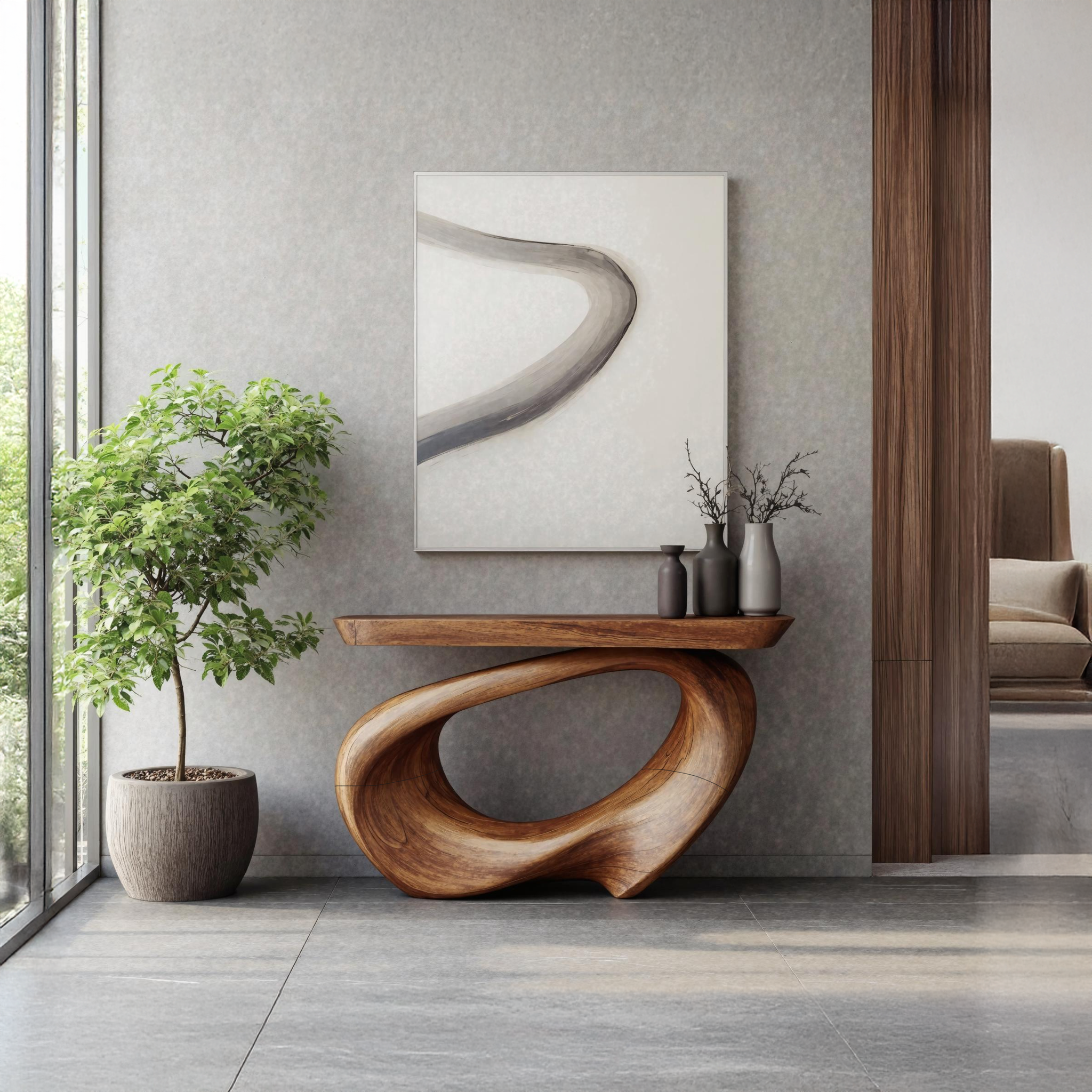 Rustic Live Edge Console Table Entryway Design SILDTTNCS215
