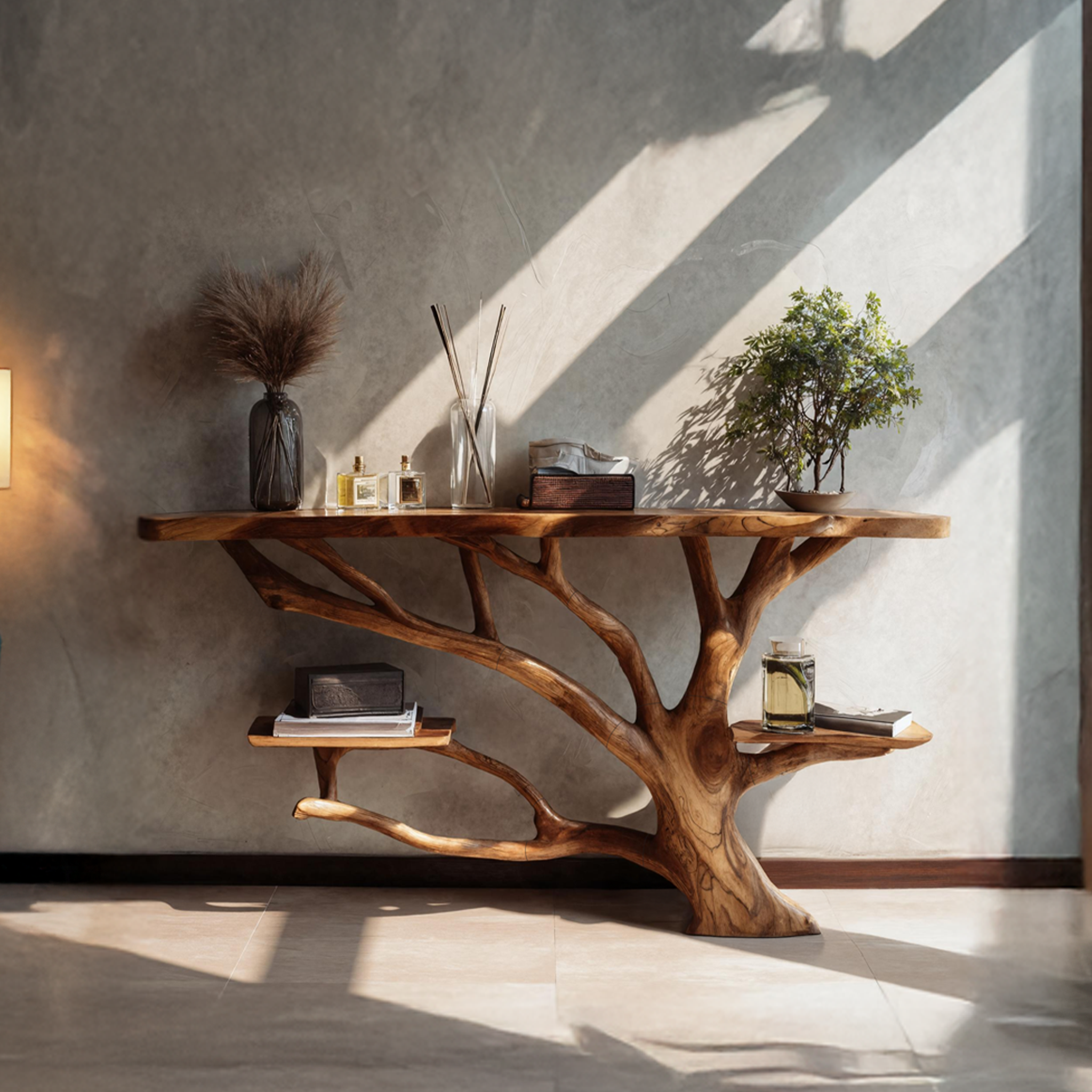 Mid Century Solid Wood Console Table For Elegant Furniture Decor SILDTTNCS029