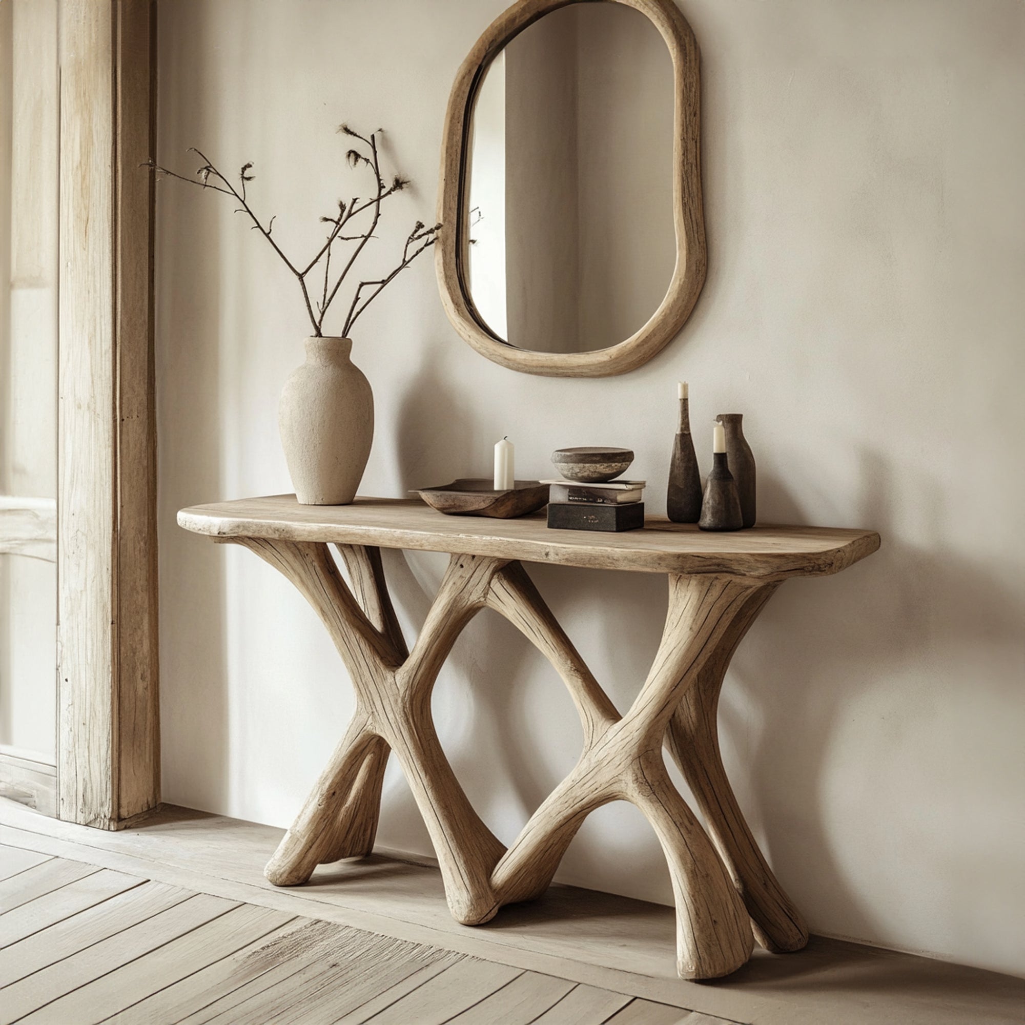 Curve Console Table Entryway SILDTCS045