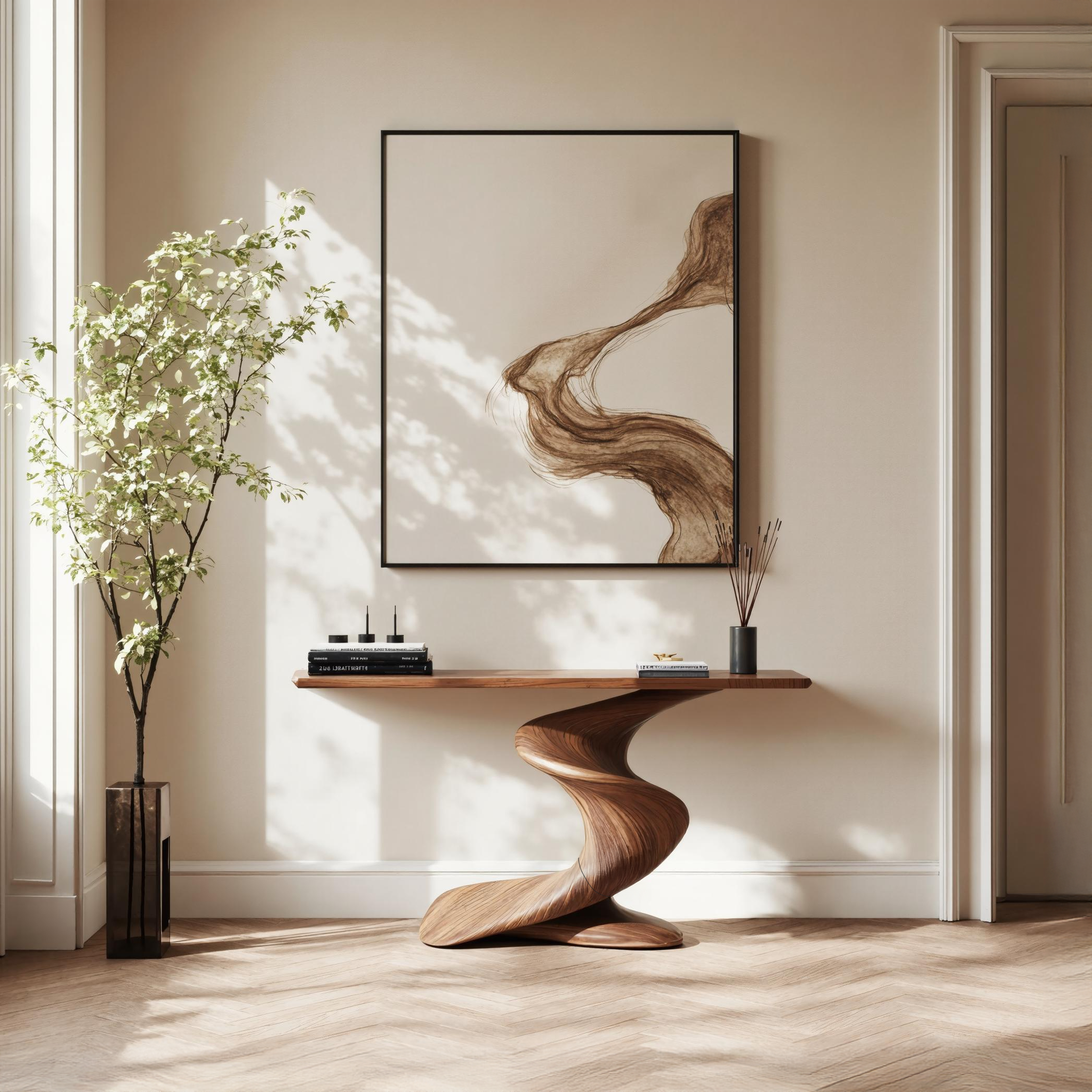 Handcrafted Wood Console Table Furniture Decor SILDTTNCS222