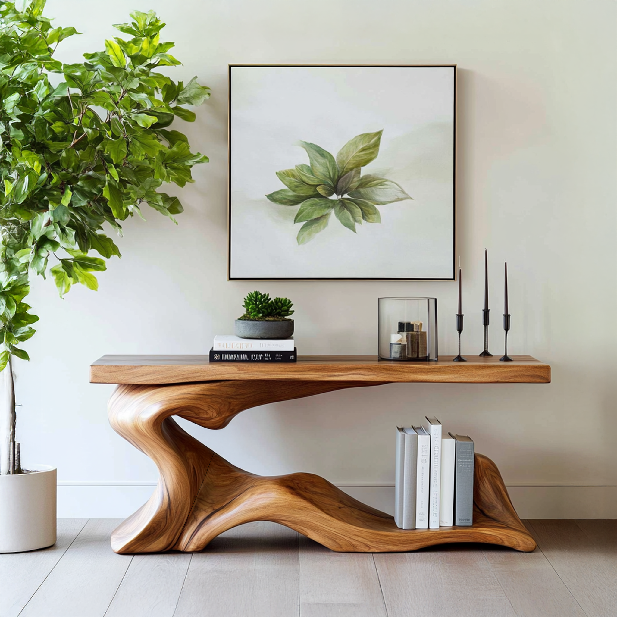 Rustic Live Edge Desk Entryway Design SILDTTRCS236