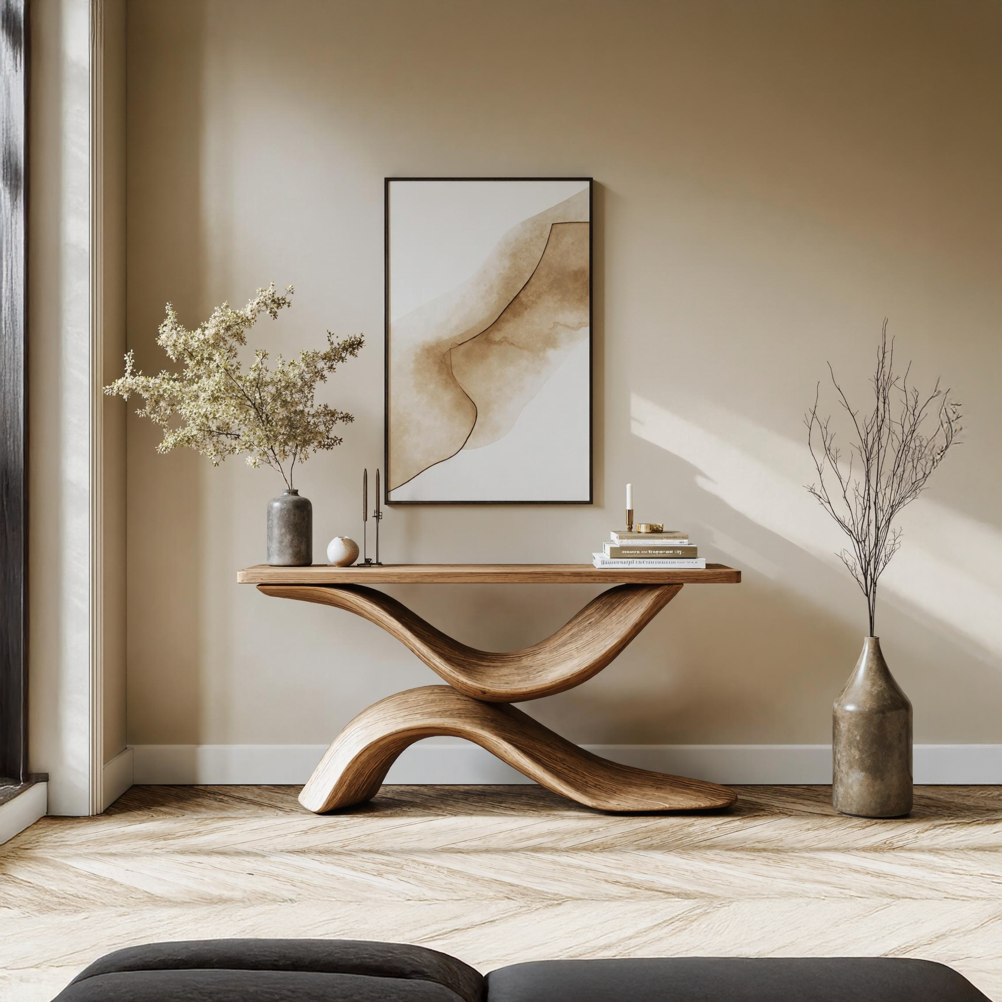 Handcrafted Live Edge Console Table Furniture Decor SILDTTNCS214