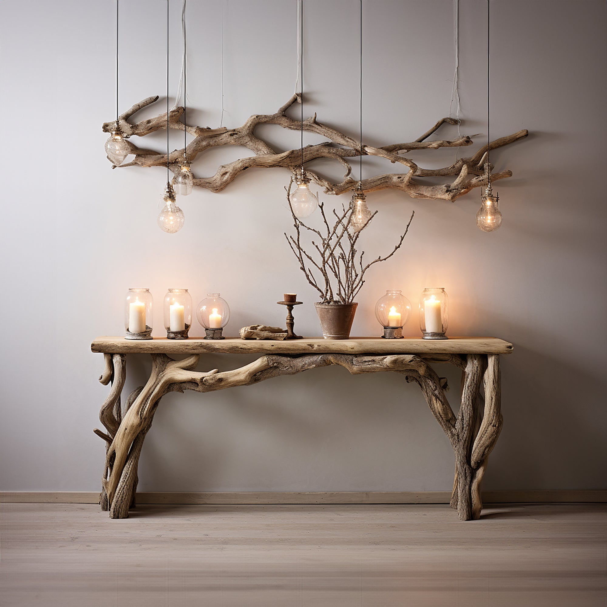 Reclaimed Wood Console Table SILDTCS026