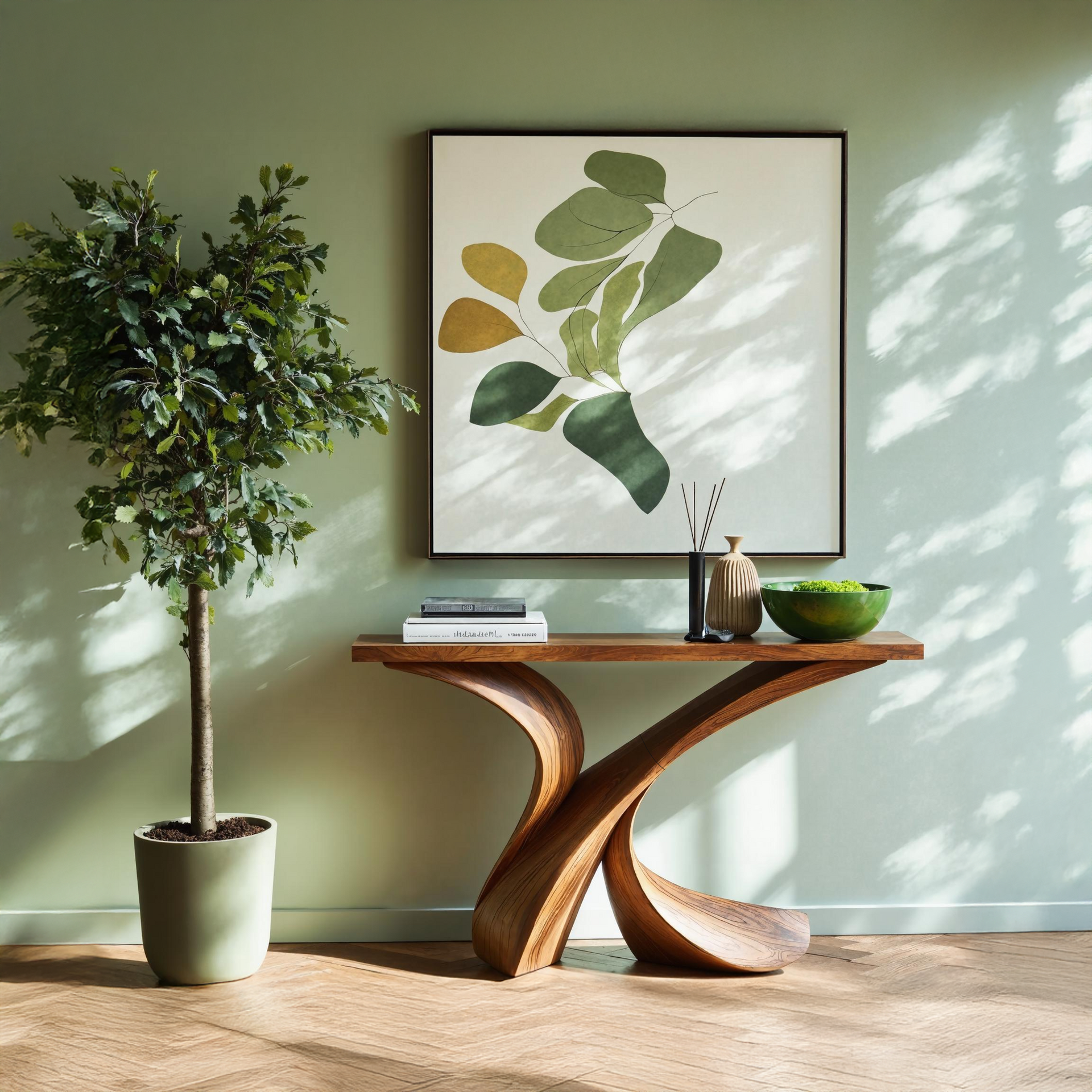 indoor plant console table Rustic Wood Console Table Entryway Design SILDTTRCS225