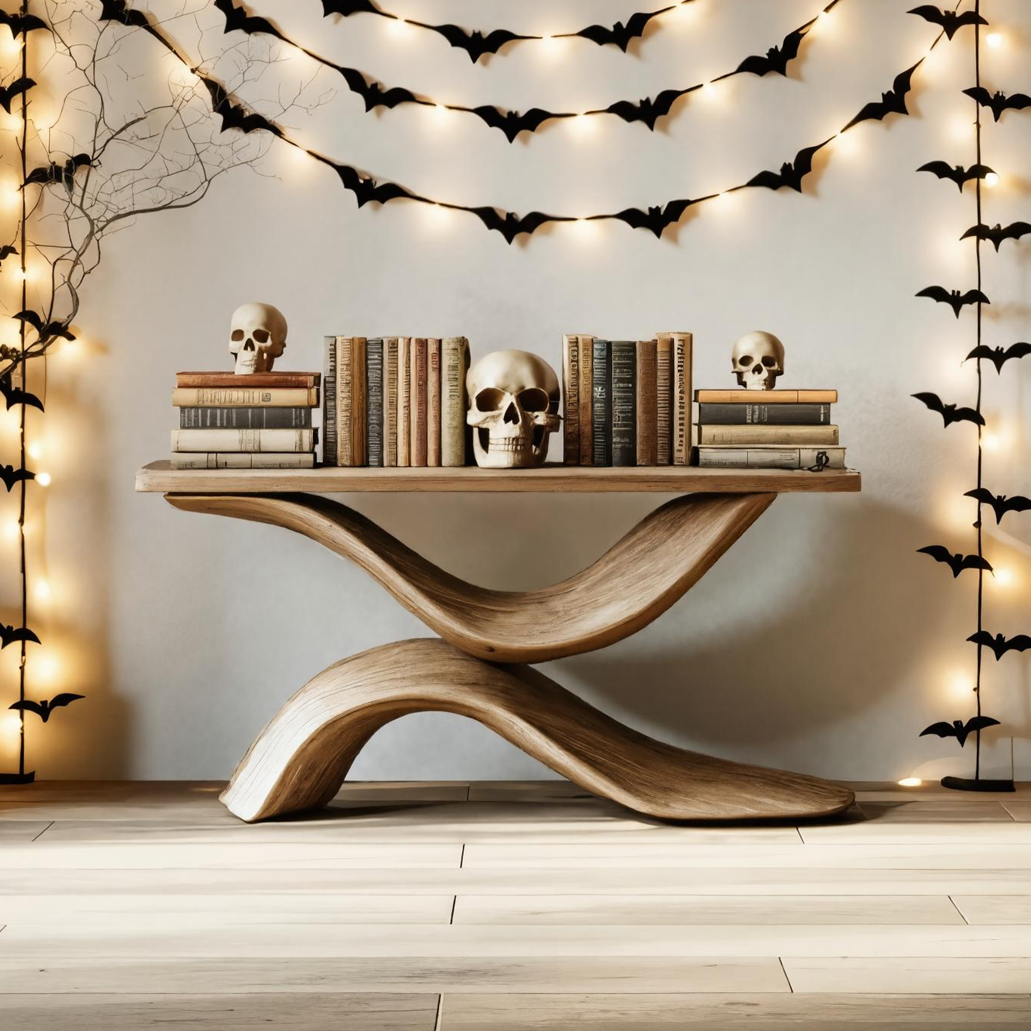 Farmhouse Wooden Live Edge Coffee Table For Furniture Decor Halloween Style SILDTTNHCS003