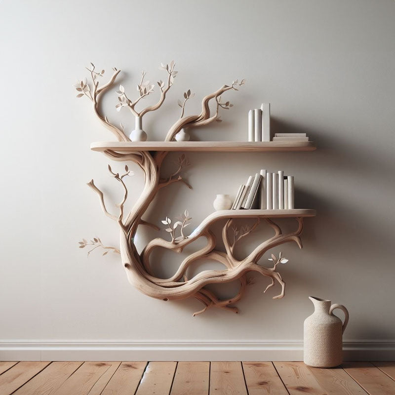 Cozy Tree Branch Driftwood Floating Shelf Wall Mount SINLTBS007