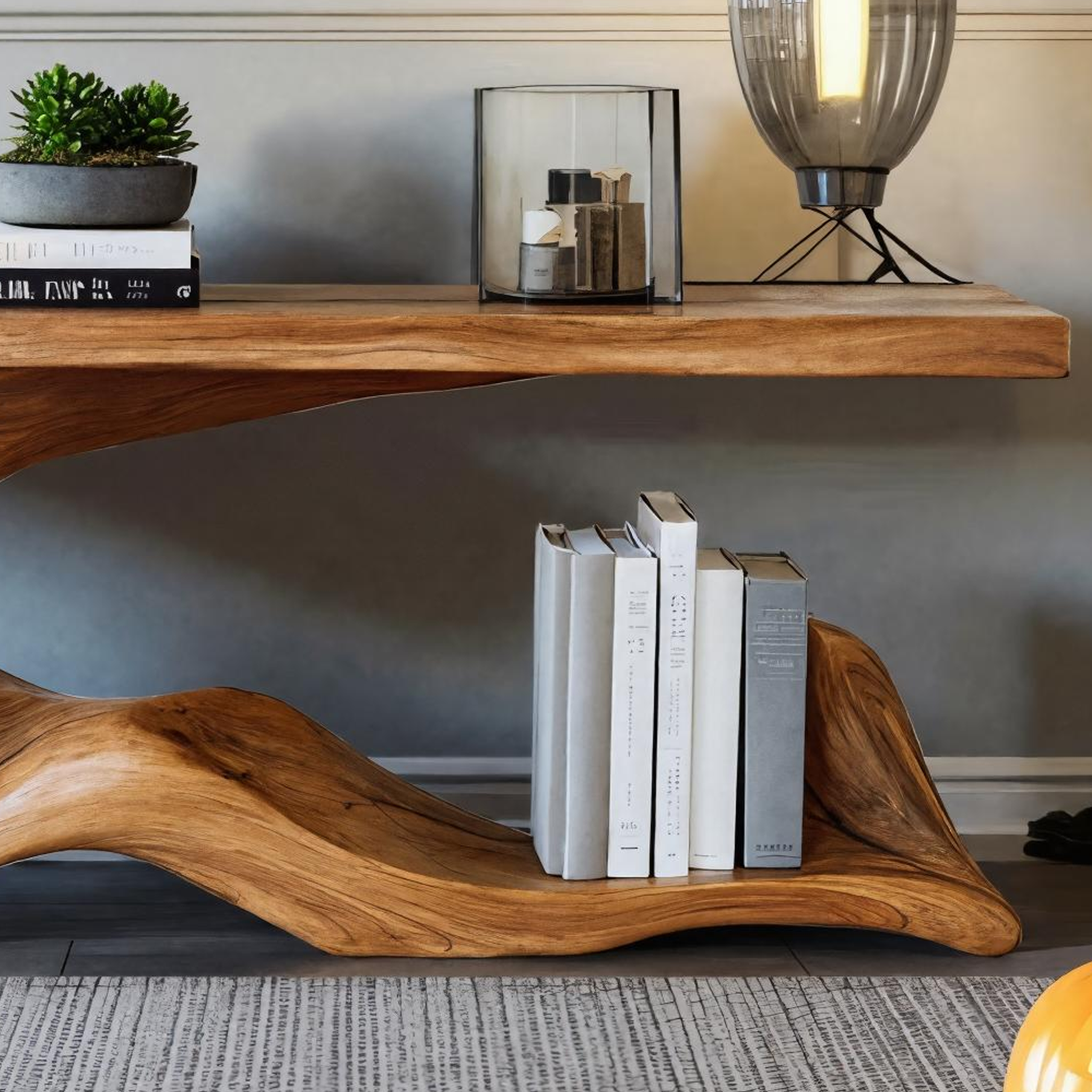 Farmhouse Solid Wood Console Table For Bedroom Decor Halloween Style SILDTTRHCS002