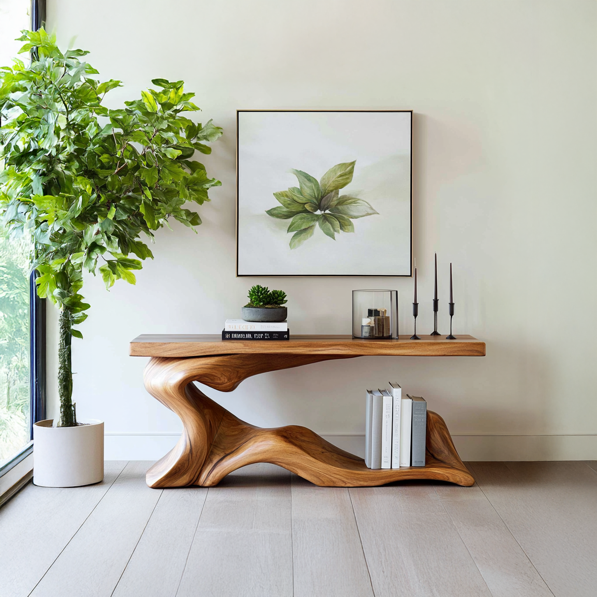 Rustic Live Edge Desk Entryway Design SILDTTRCS236