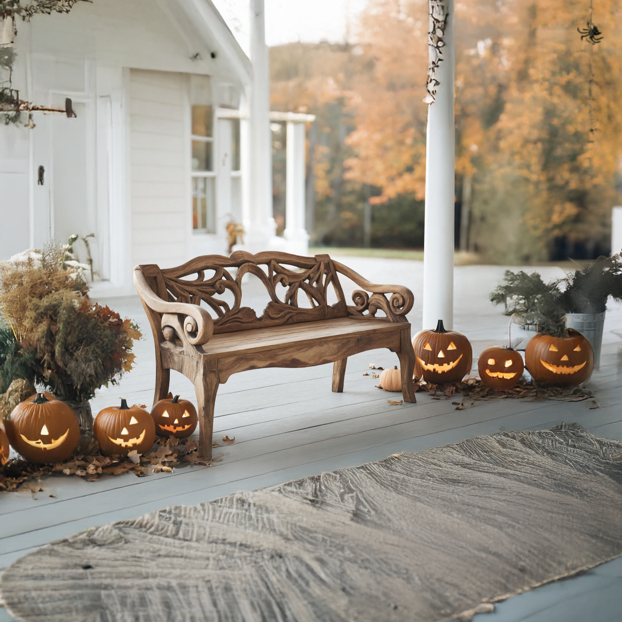 Handcrafted Live Edge Outdoor Bench For Patio And Outdoor Decor SILDTTNHOB025
