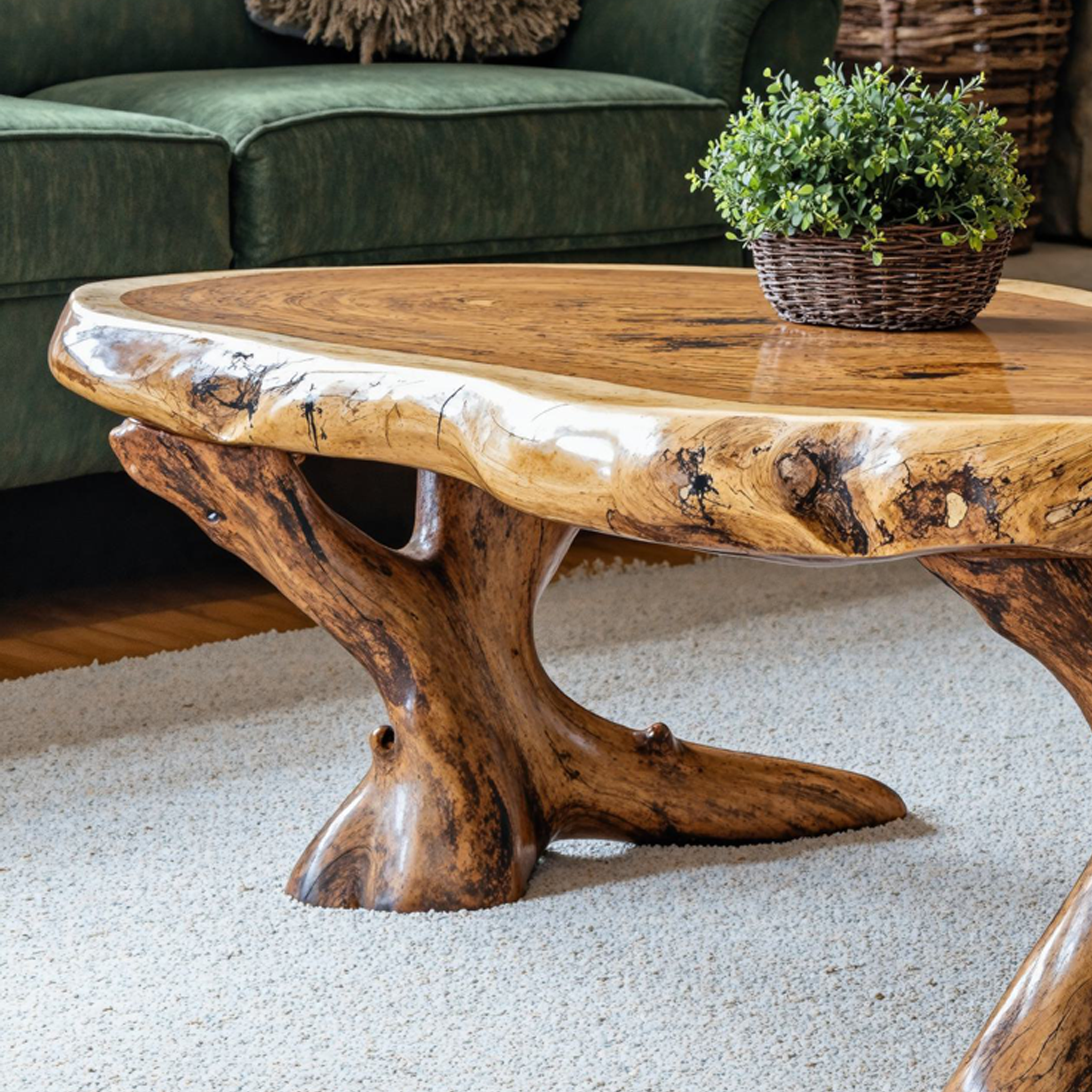 Wood Coffee Table For Living Room Home SILDTCF050