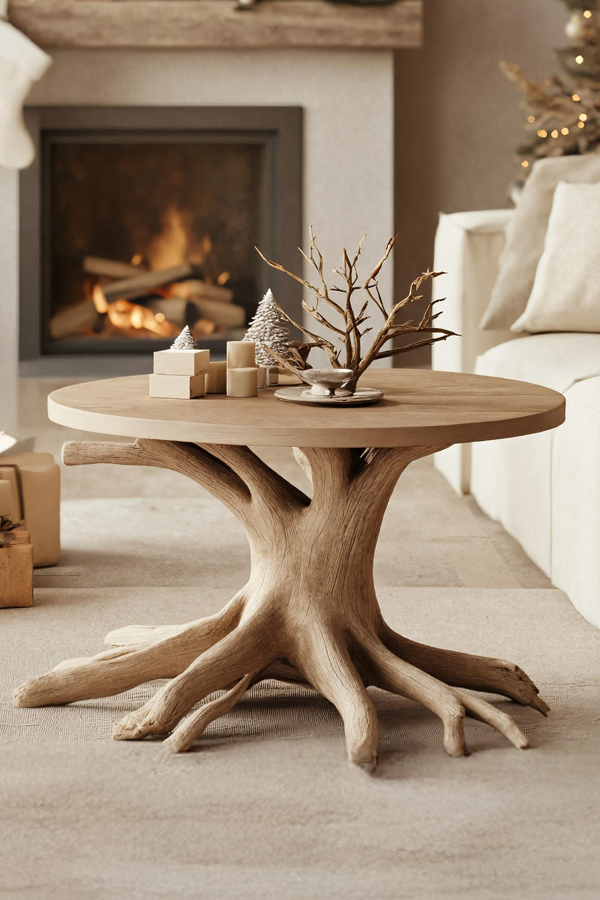 Farmhouse Round End Table For Entryway Design Festive Decor Ideas SILDTTRENC018