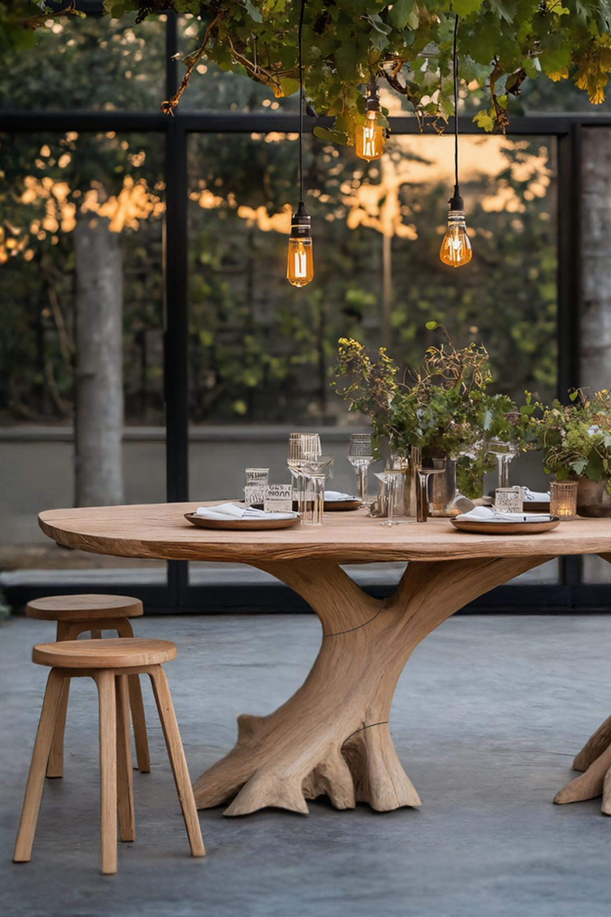 Mid Century Wood Table For Cozy Kitchen Corner SILDTTNDN007