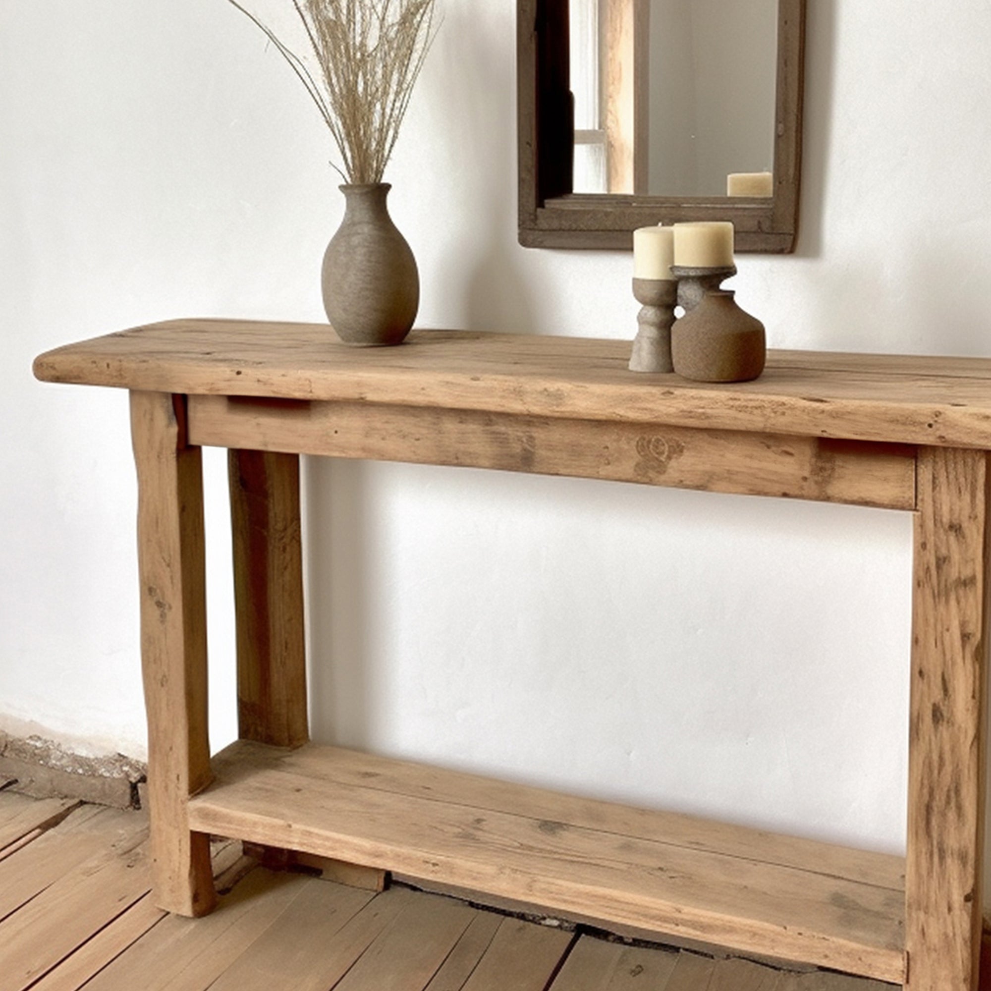 Modern Rustic Side Table With Custom Handmade Design SILDTCS002