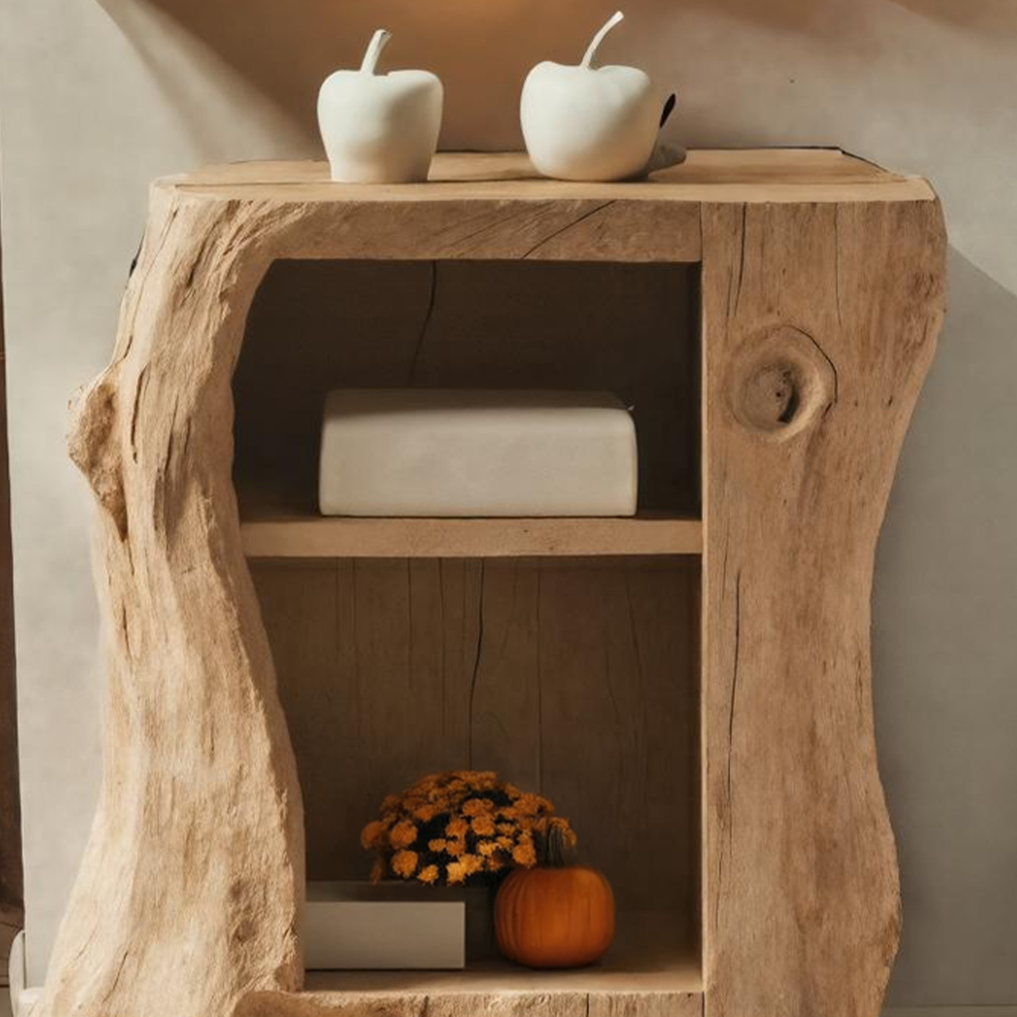 Handcrafted Solid Wood Nightstand For Bedroom Halloween Furniture SILDTTNHN002