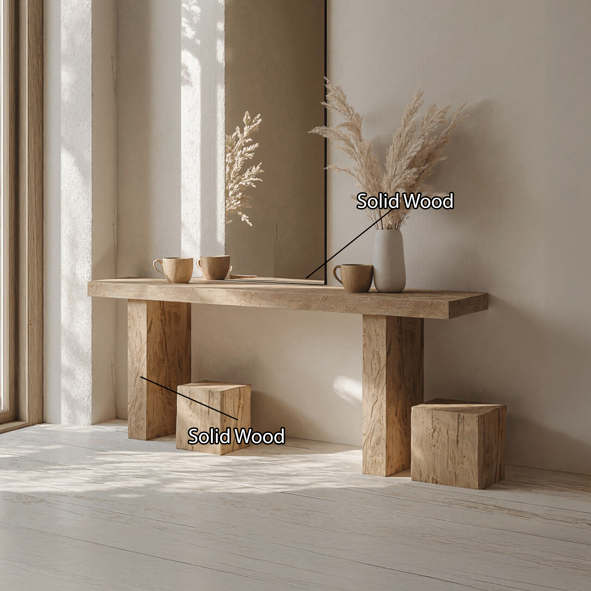 Woodworking Console Table Farmhouse  SILDTCS022