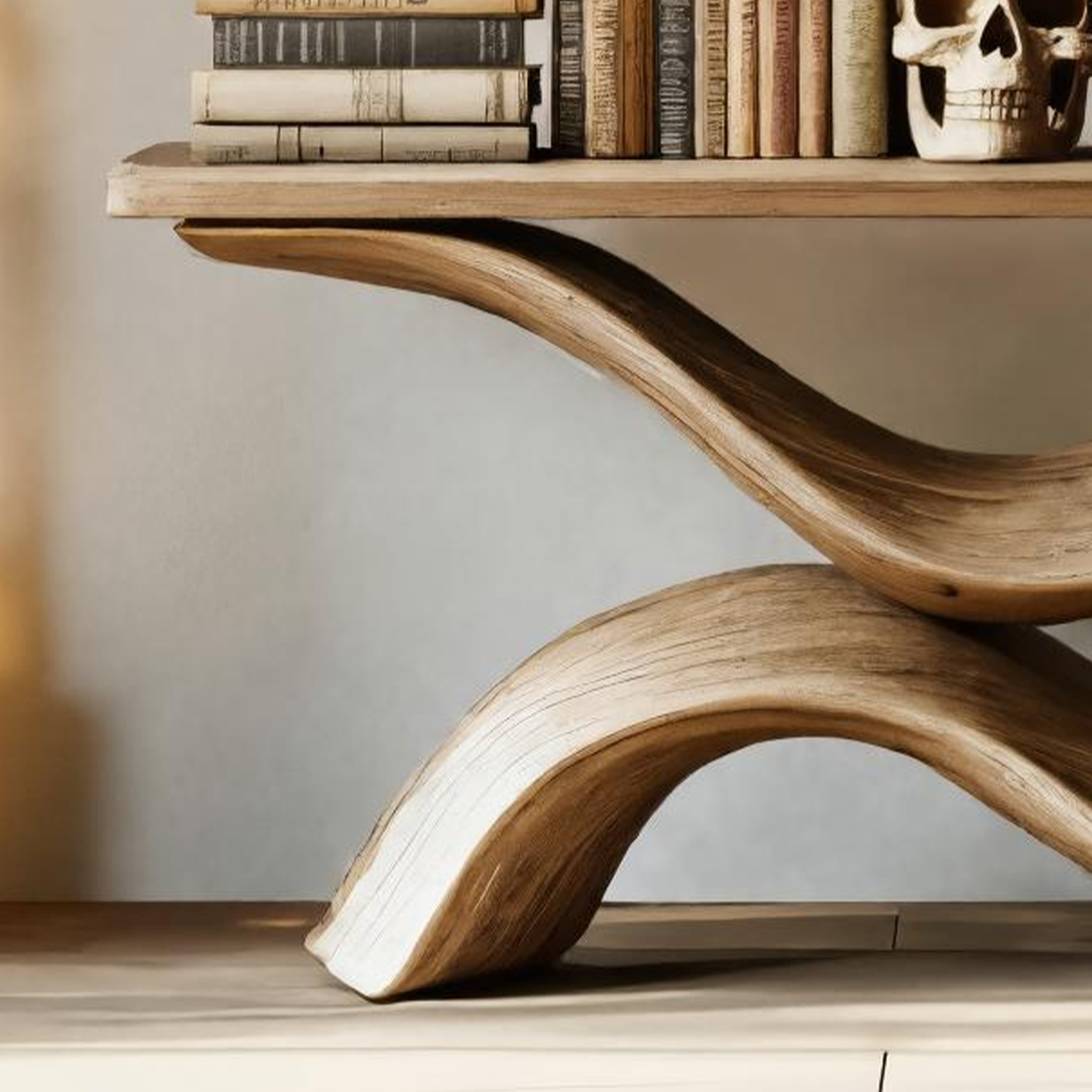 Farmhouse Wooden Live Edge Coffee Table For Furniture Decor Halloween Style SILDTTNHCS003