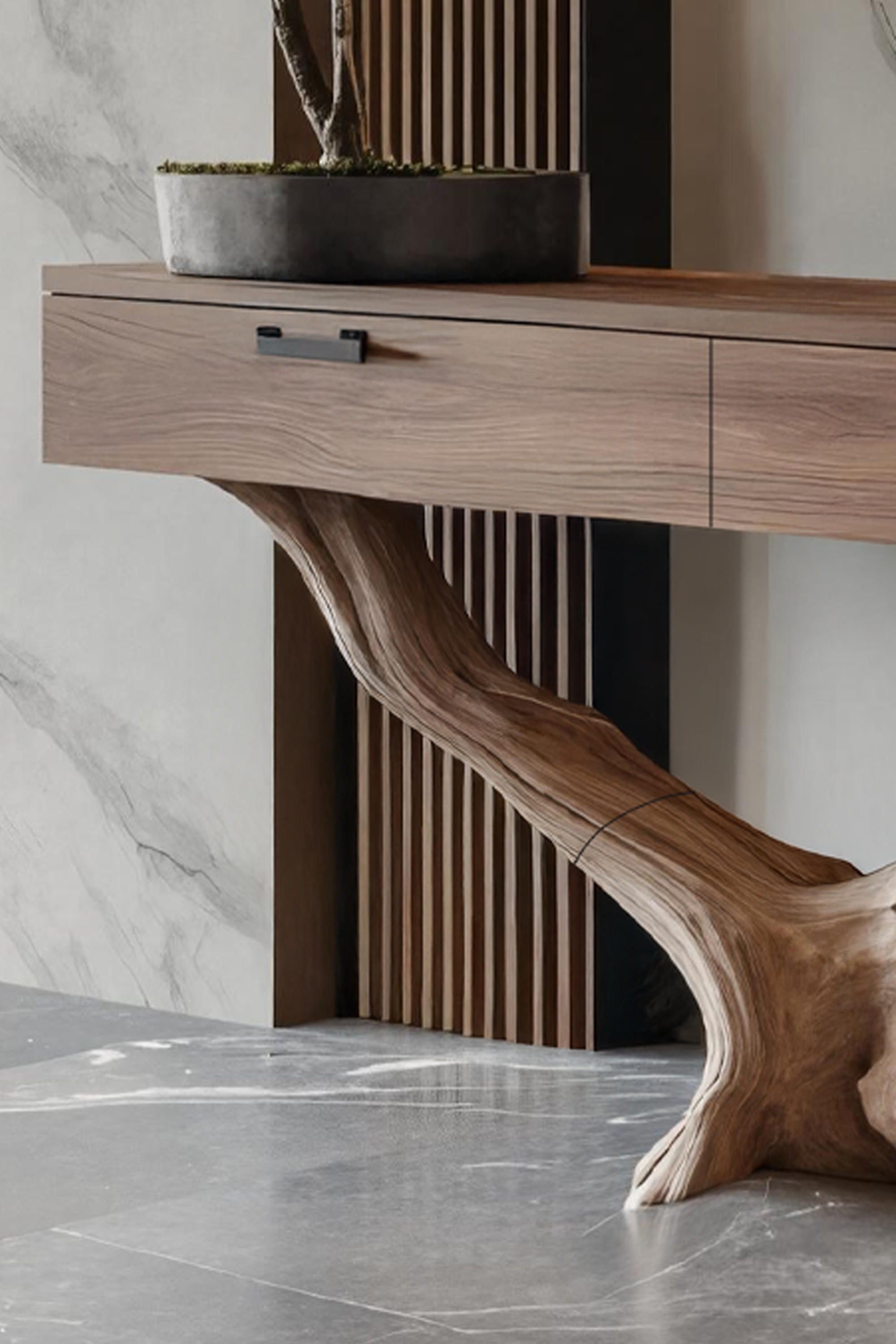 Rustic Wooden Console Table For Entryway Design Vintage Farmhouse SILDTTNCS005
