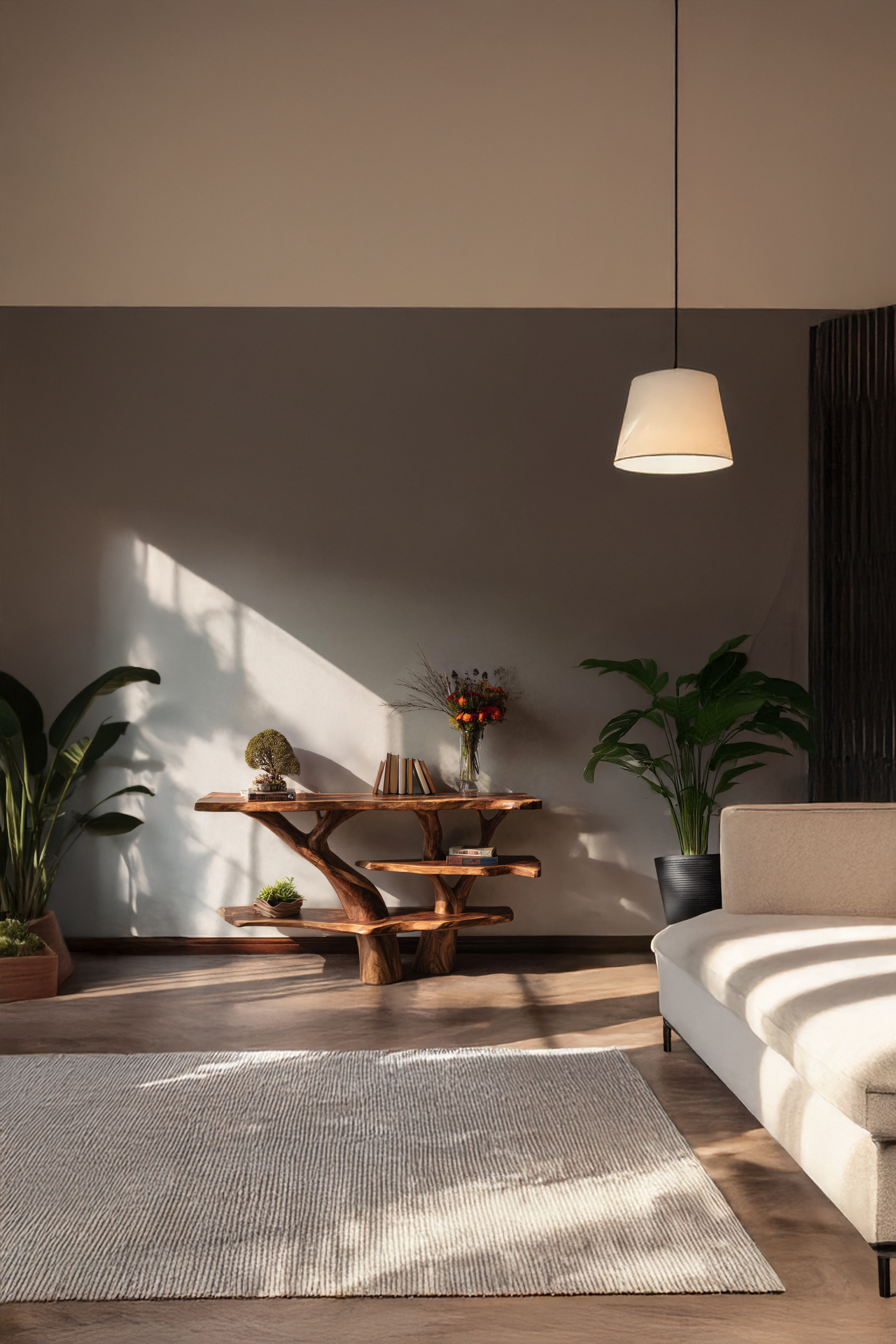 Farmhouse Live Edge Entryway Table For Bedroom Country Style Decor SILDTTNCS027