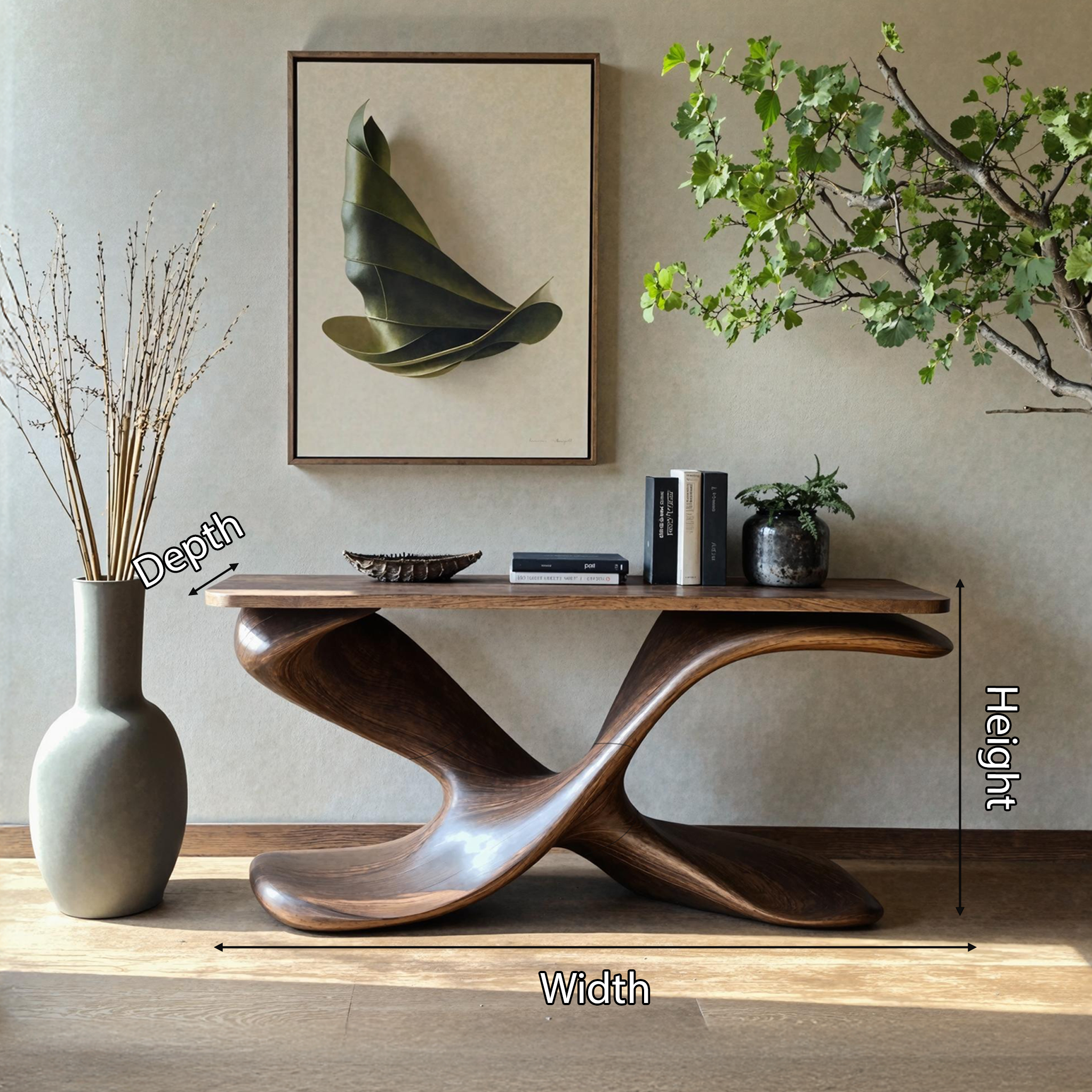 Mid Century Entryway Table For Living Room SILDTTNCS216