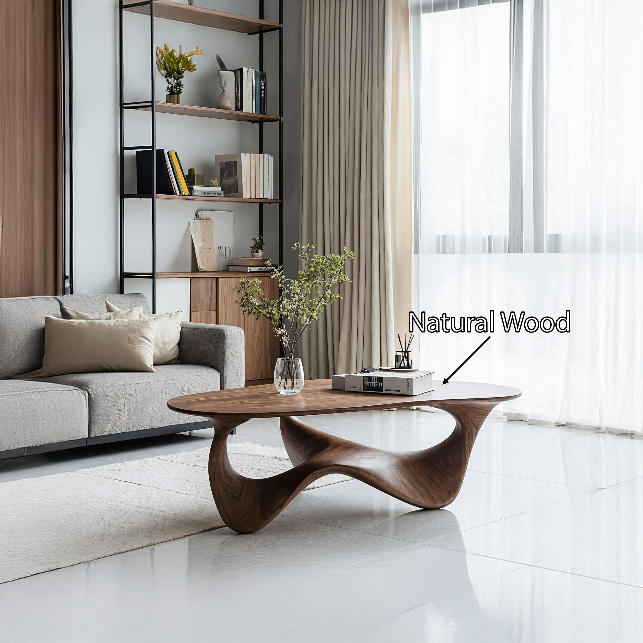 Rustic Wood Table For Natural Home Styling SILDTTRCF022